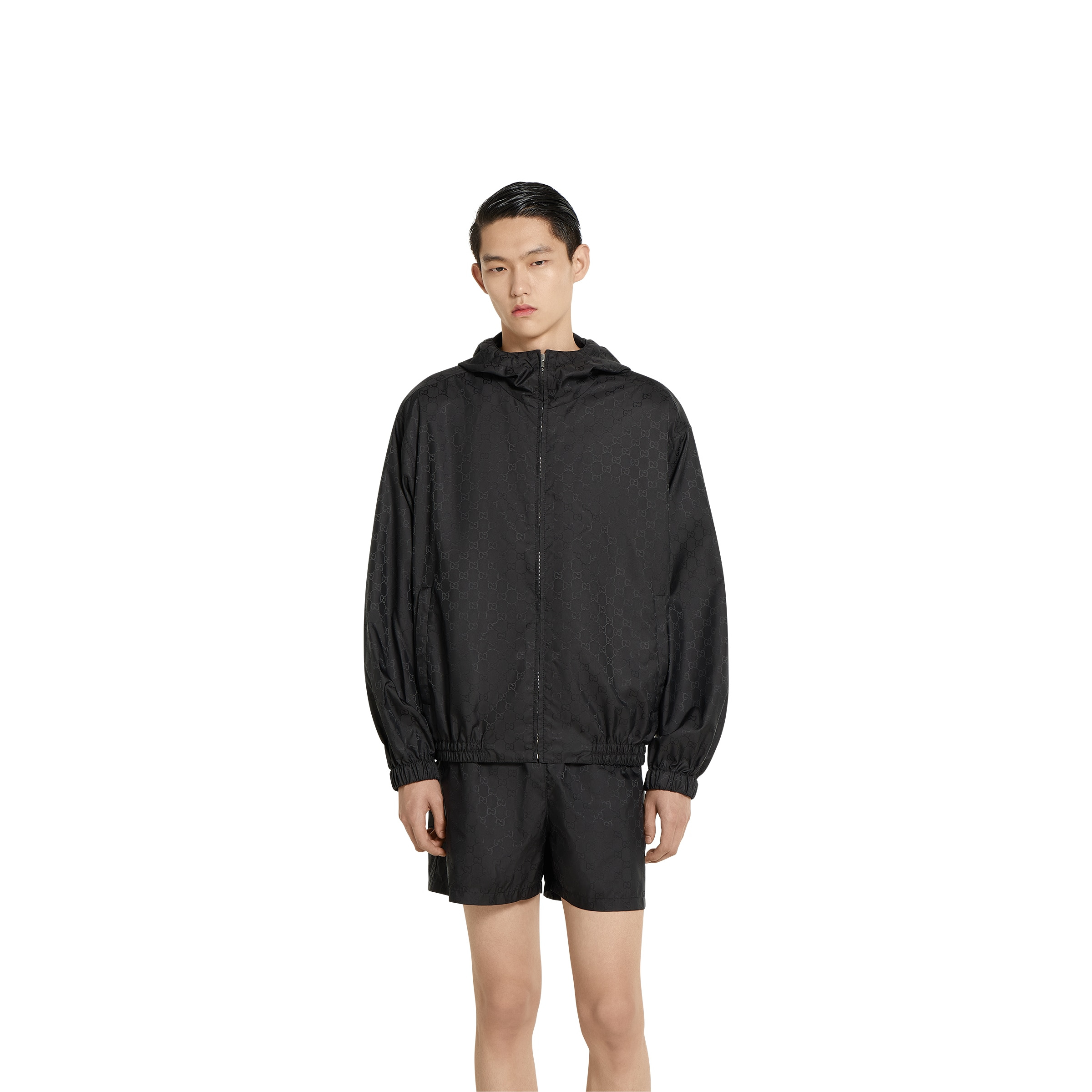 GG nylon jacquard zip jacket - 3
