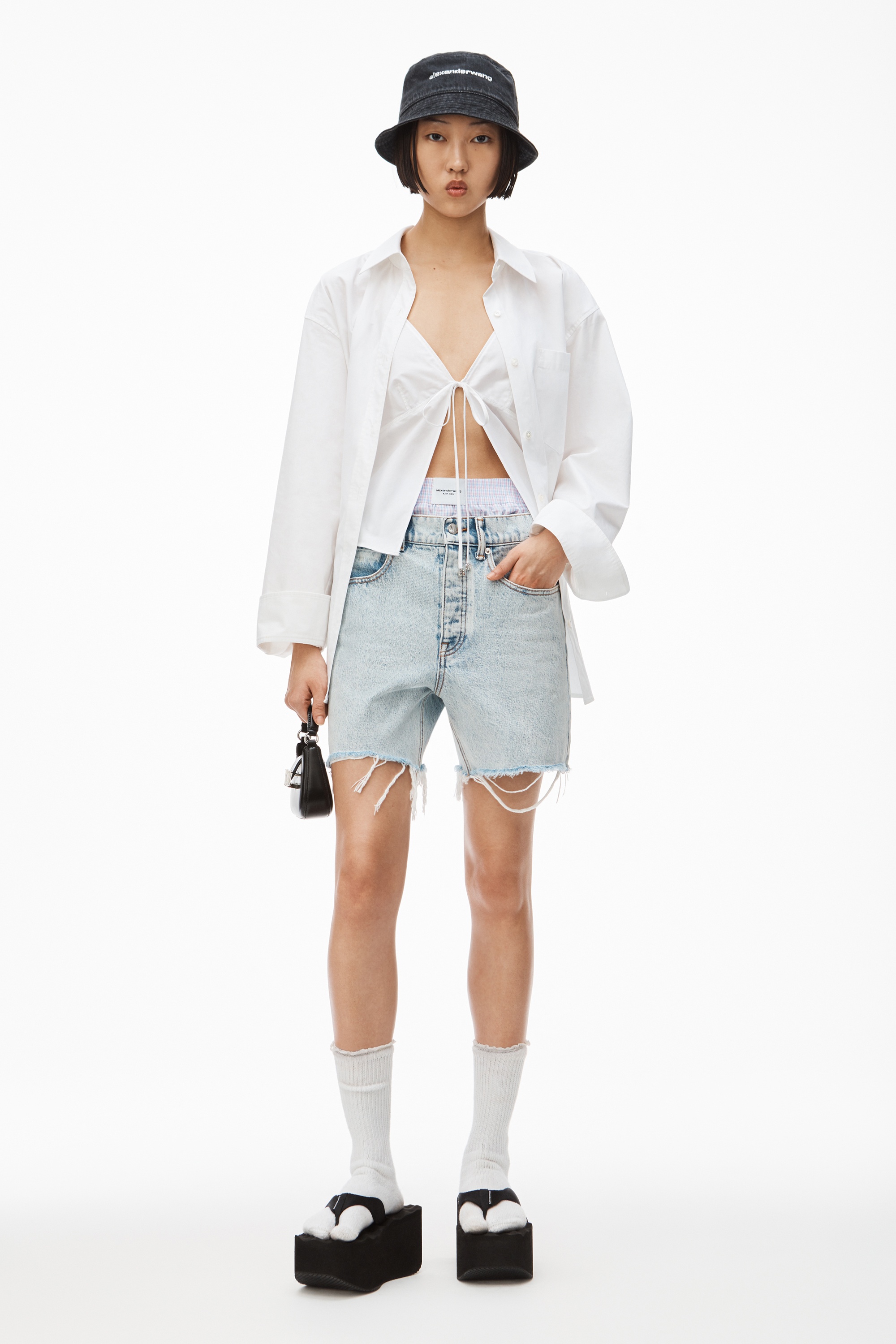 BOXER LAYER LOW SHORT IN DENIM - 2