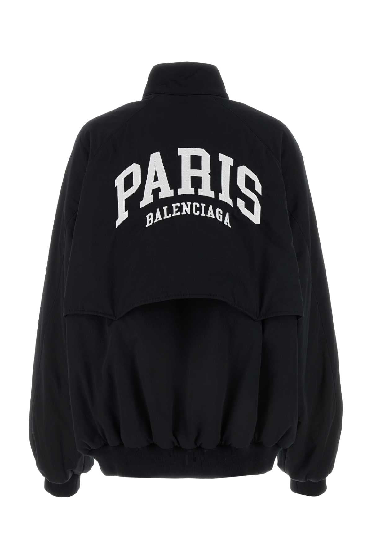 Balenciaga Women Black Cotton Oversize Jacket - 2