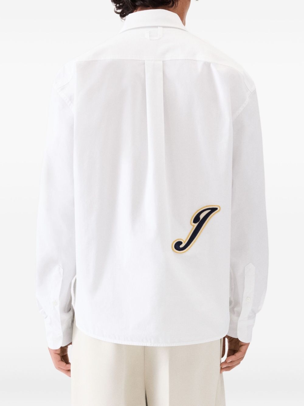 logo-patch shirt - 4