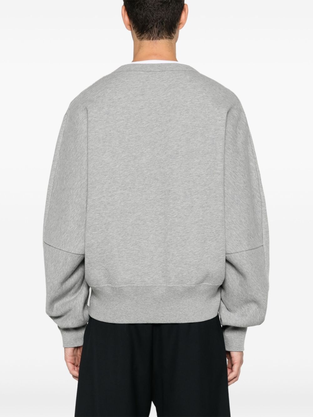 logo-print cotton sweatshirt - 4