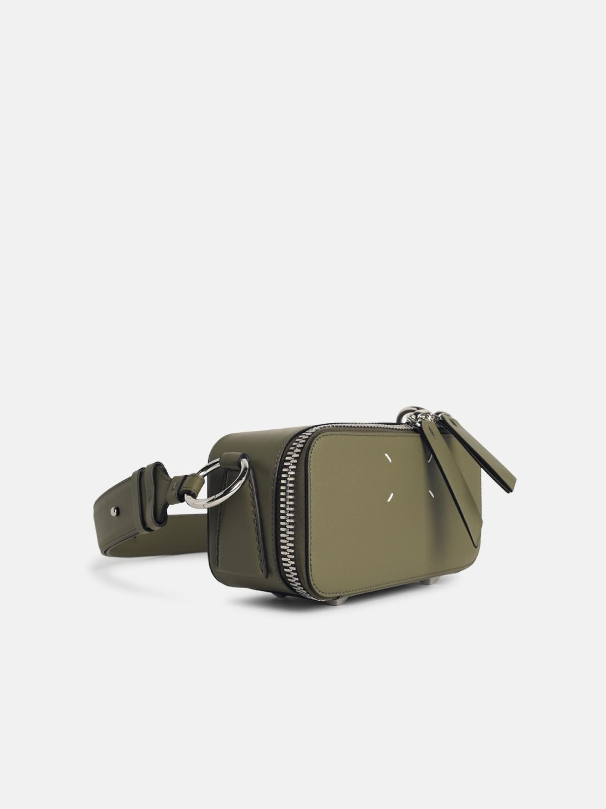 'DOLL' GREEN LEATHER CROSSBODY BAG - 2