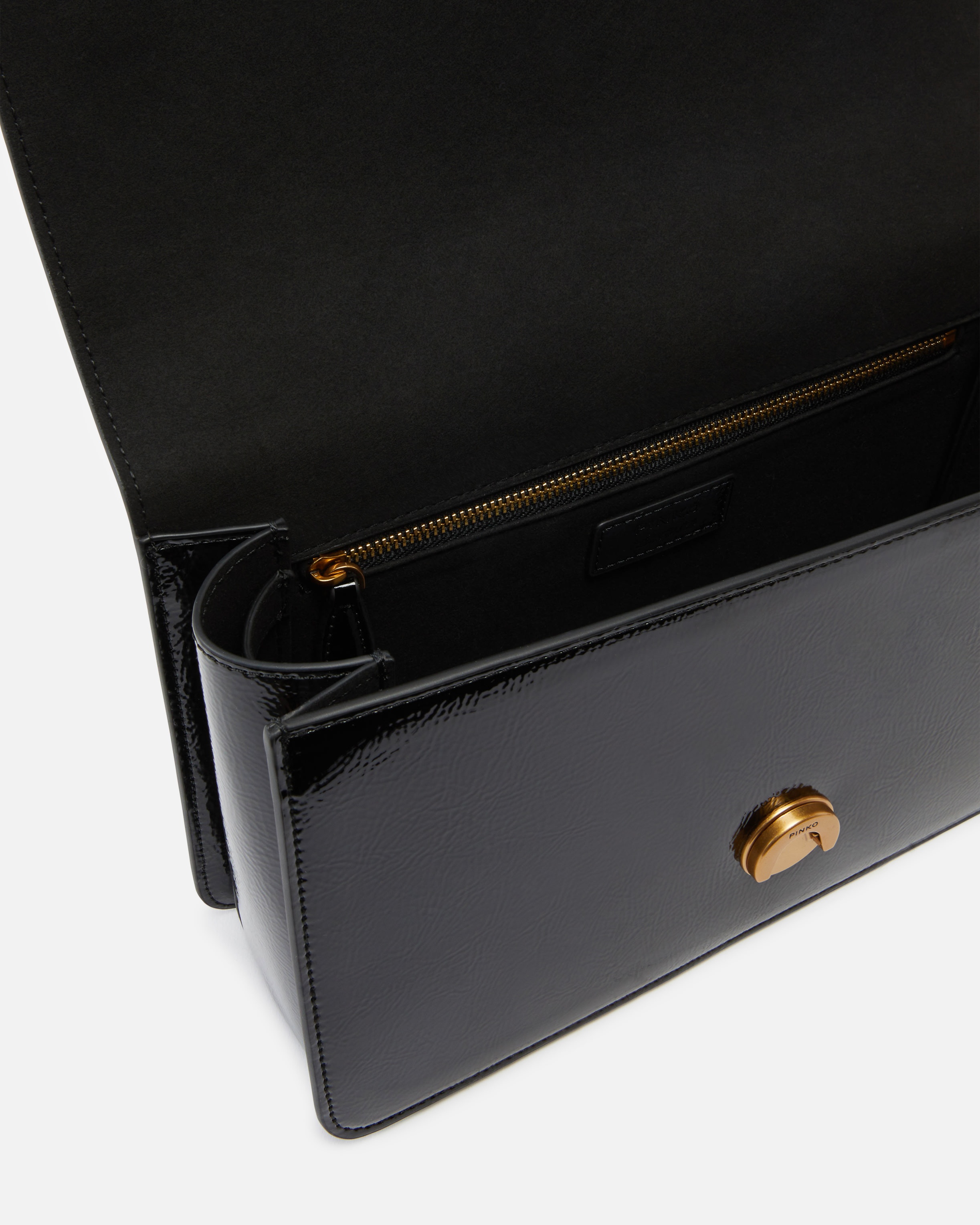 LOVE BAG GLOSSY CROSSBODY BAG - 4