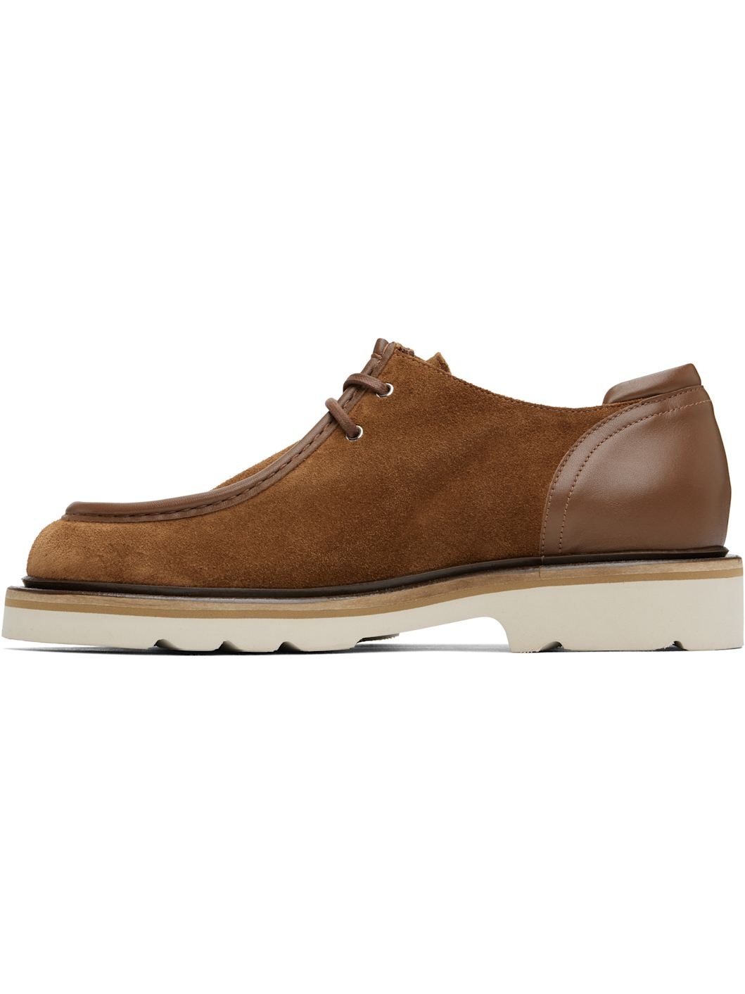 Brown Suede Leather Derbys - 3