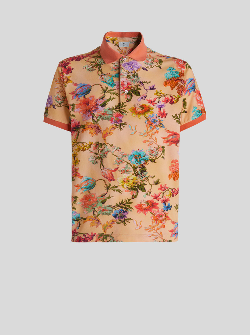 FLORAL PRINT POLO SHIRT 1