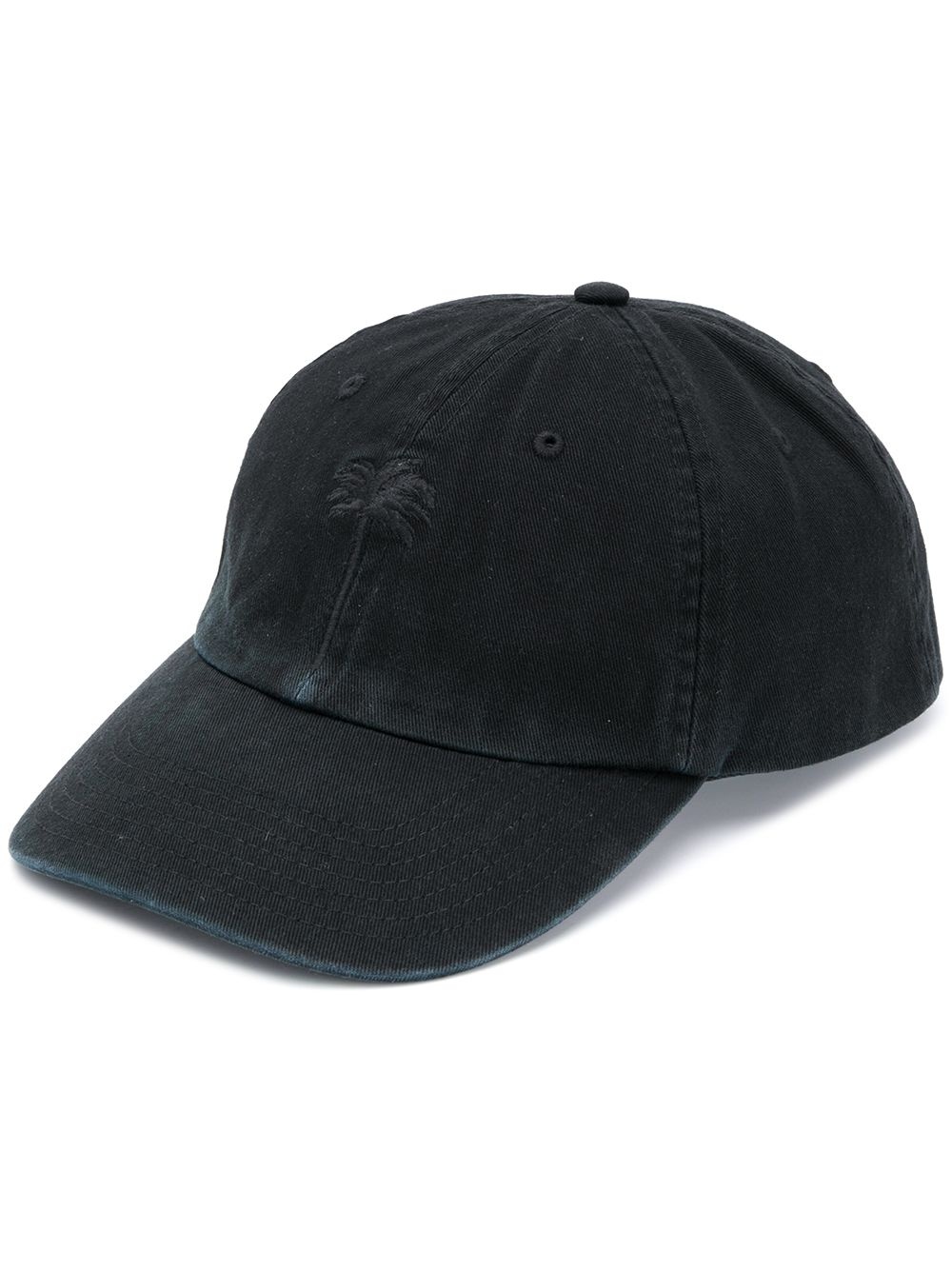 palm motif embroidered cap - 1