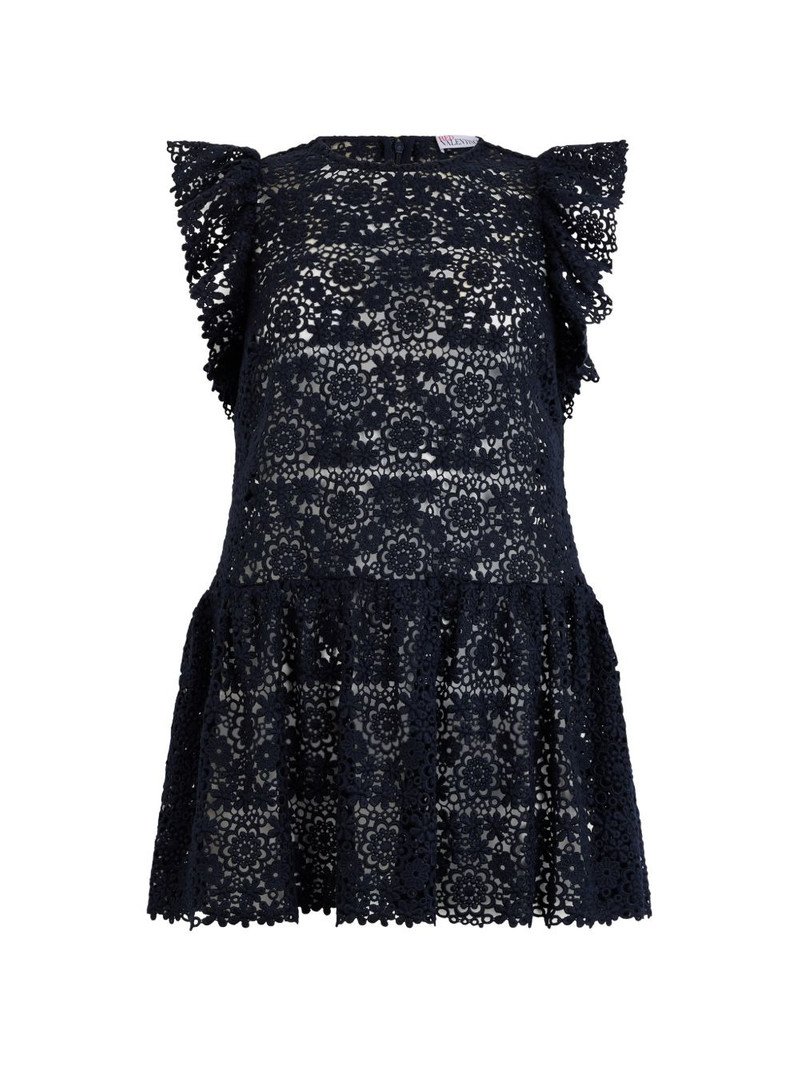 ruffled floral mini dress 1