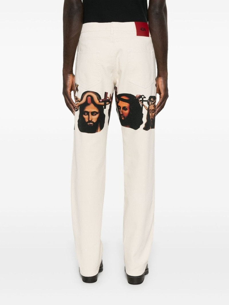 graphic-print baggy jeans 4