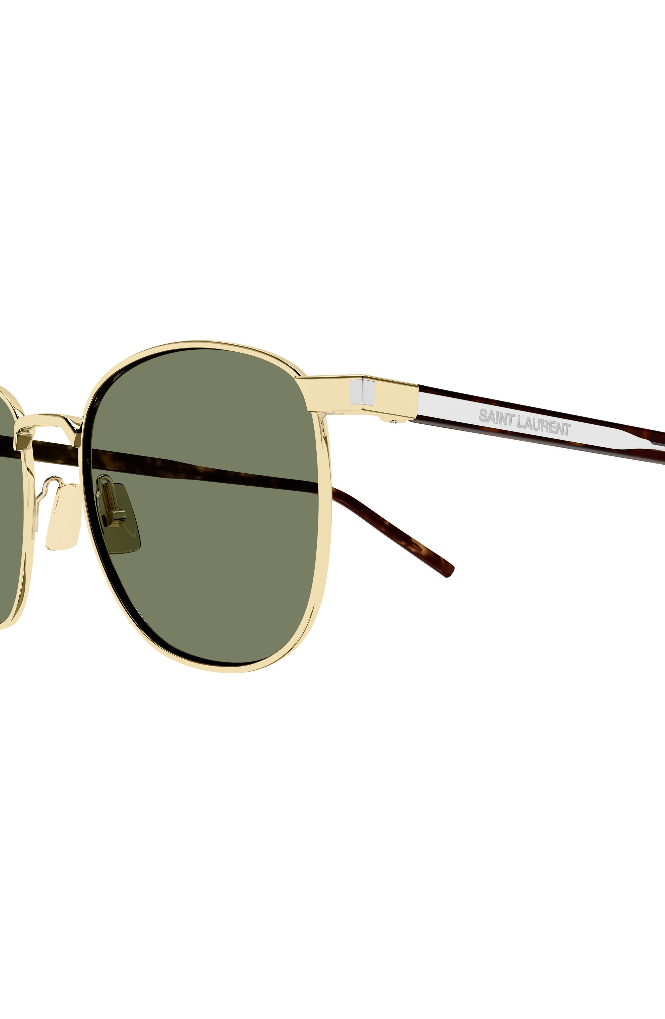 Saint Laurent 51mm Phantos Sunglasses in Gold at Nordstrom - 3