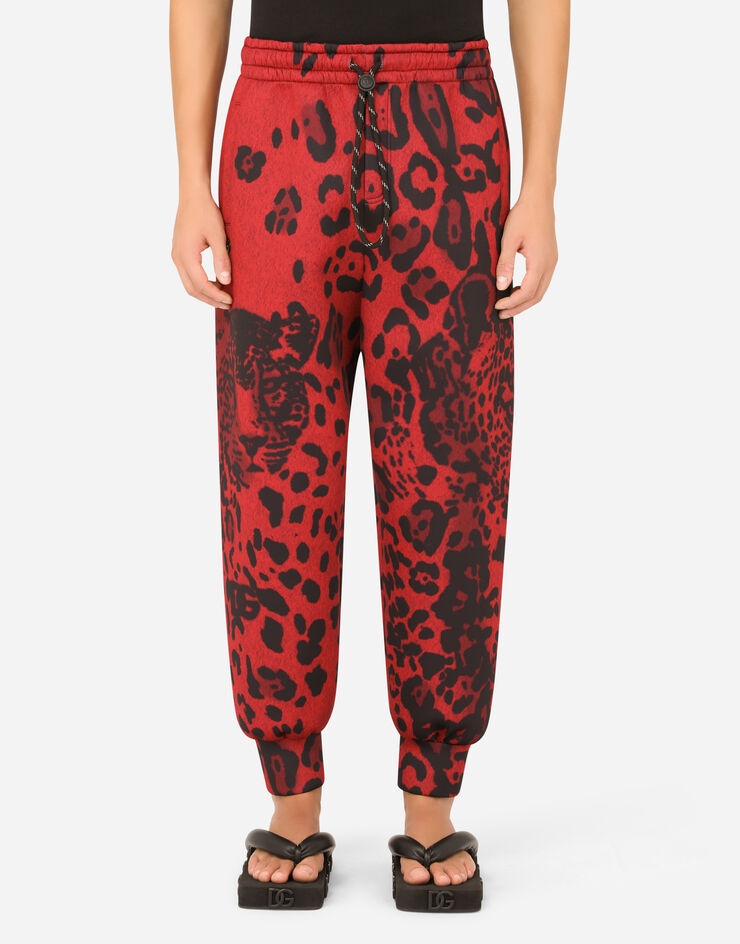 Leopard-print jogging pants - 1