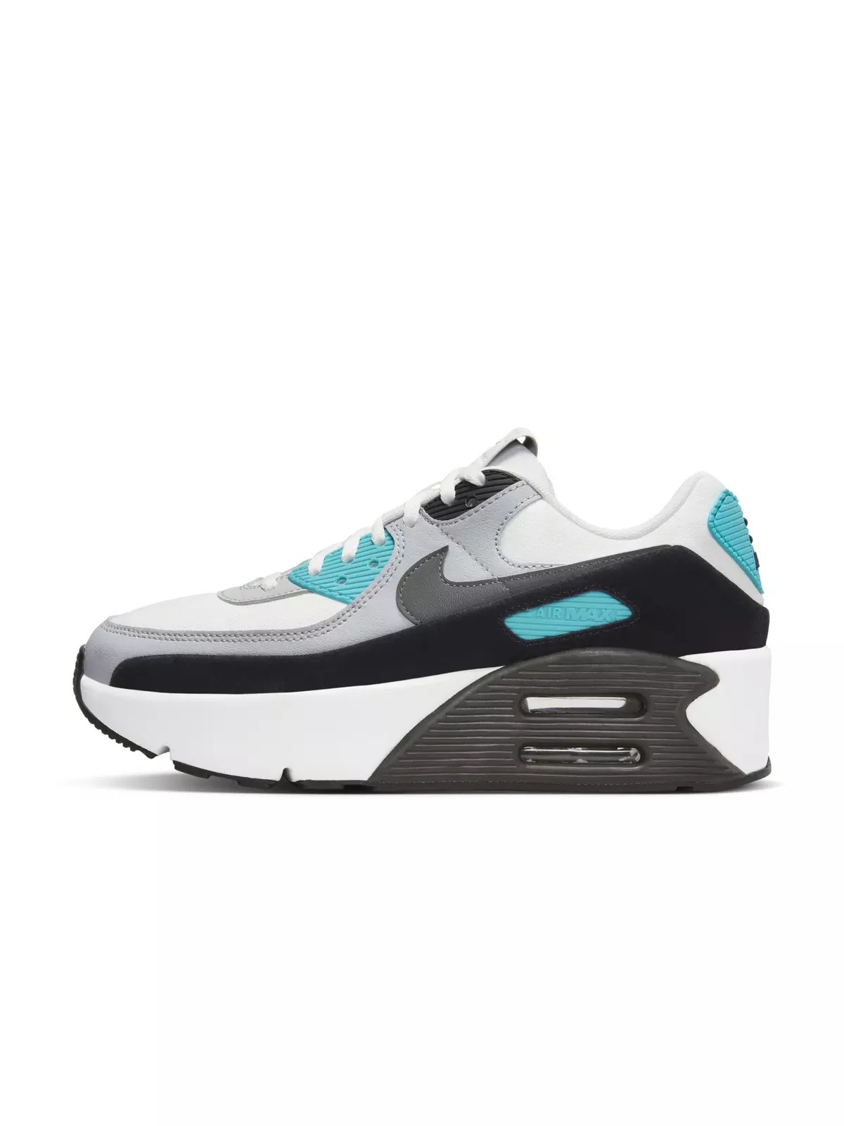 Air Max 90 LV8 "Summit White/Wolf Grey/Black/Smoke Grey" Women's Shoe - 2
