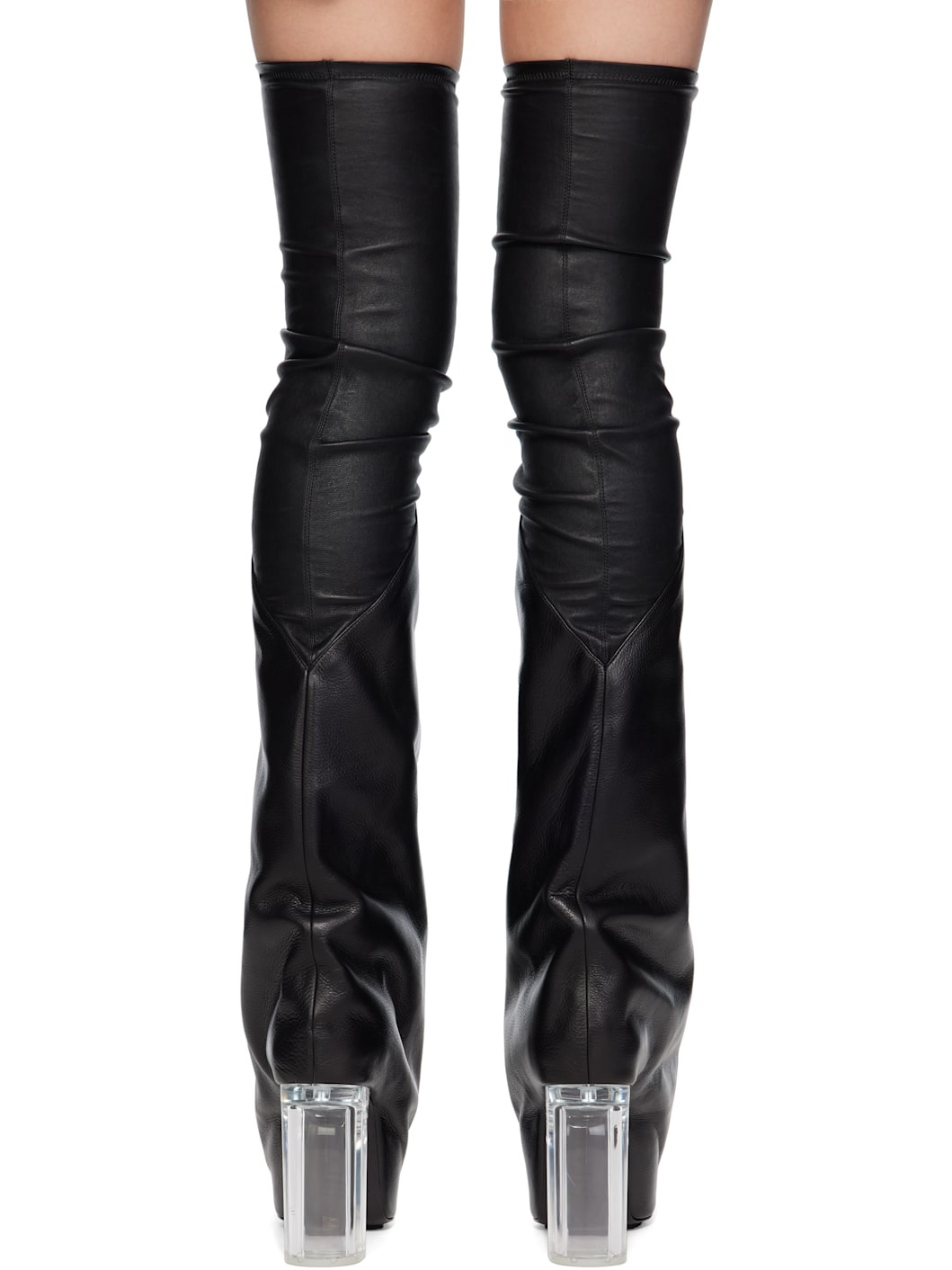 Black Hollywood Taco Kiss Tall Boots - 2