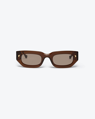 Nanushka KADEE - Bio-plastic D-frame sunglasses - Brown outlook