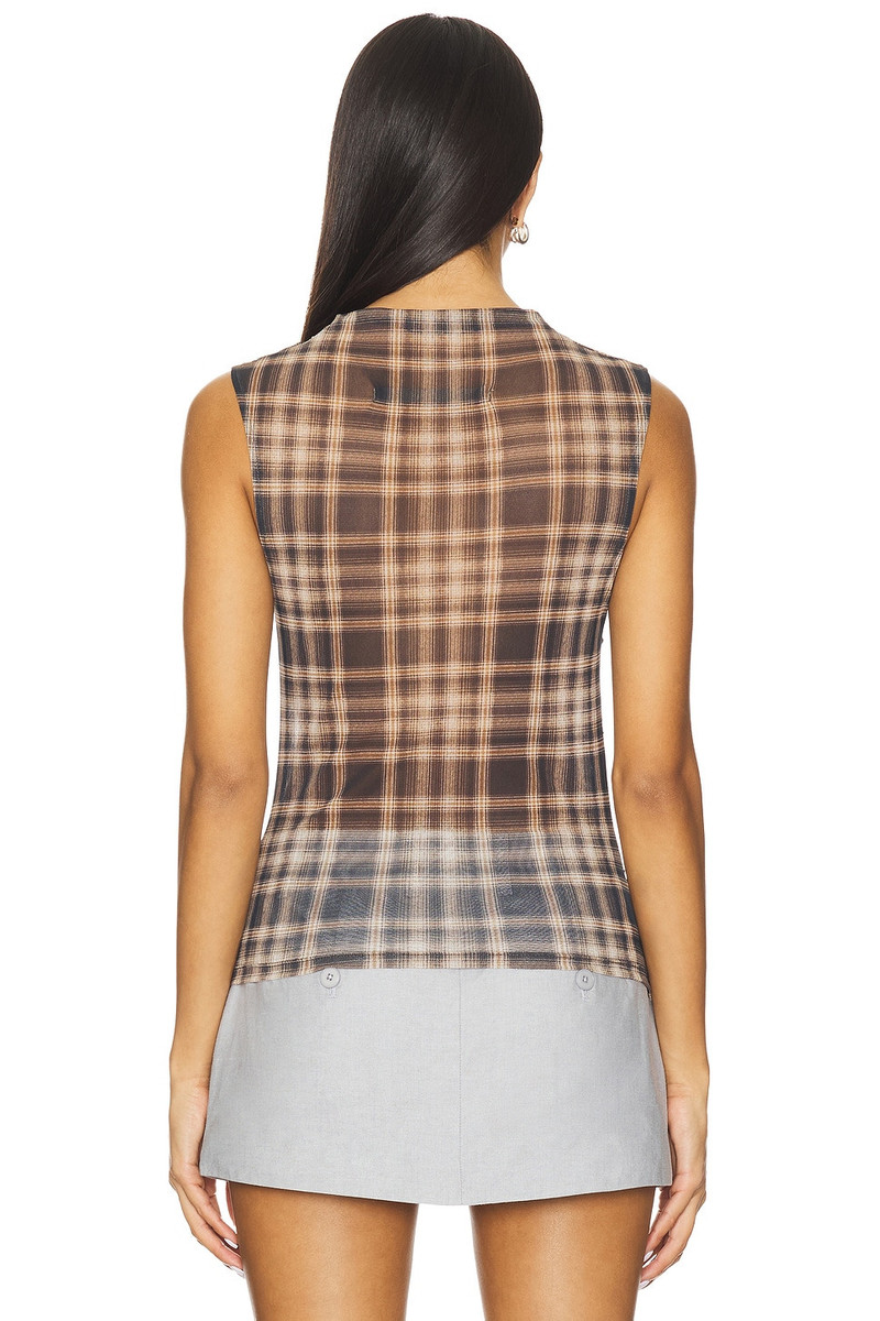 Enza Costa Mesh Sleeveless Twist Top outlook