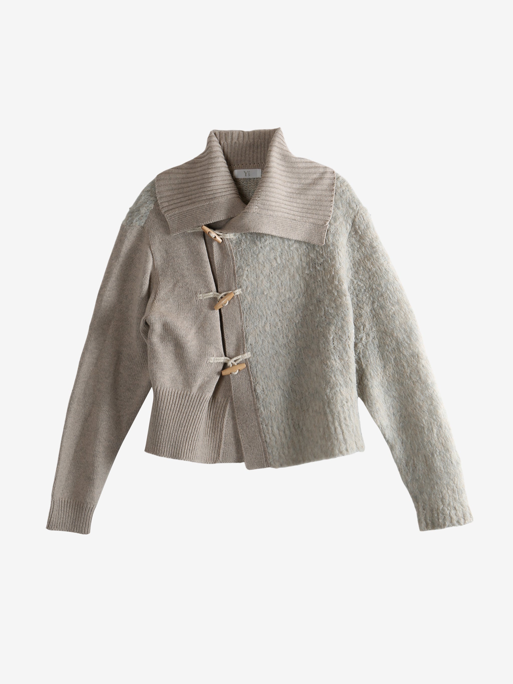 Y'S - Women Toggle Button Asymmetry Cardigan - 4