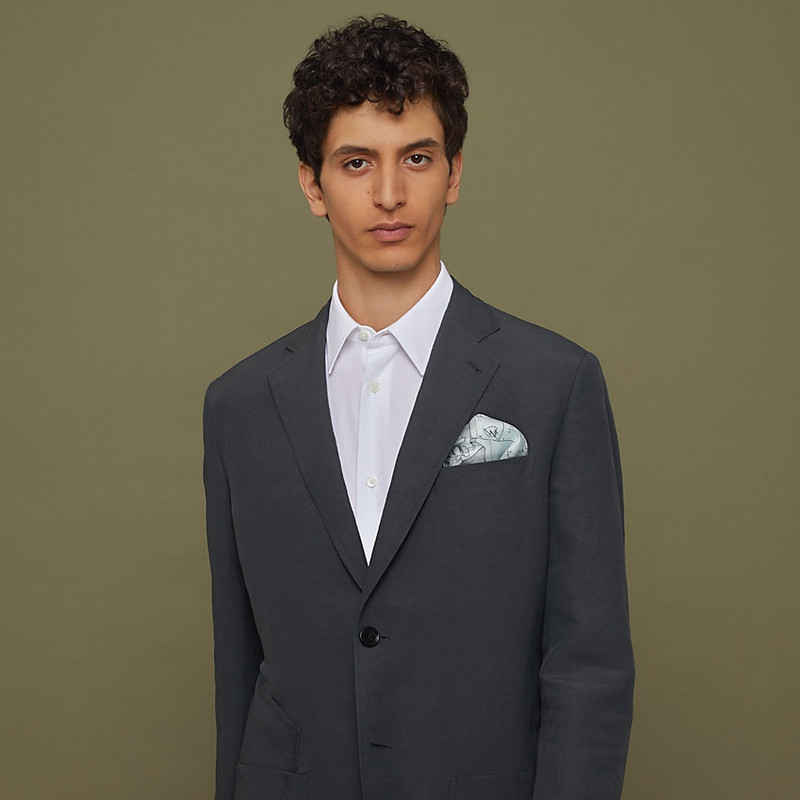 Hermès Mysterious Rider pocket square 45 outlook
