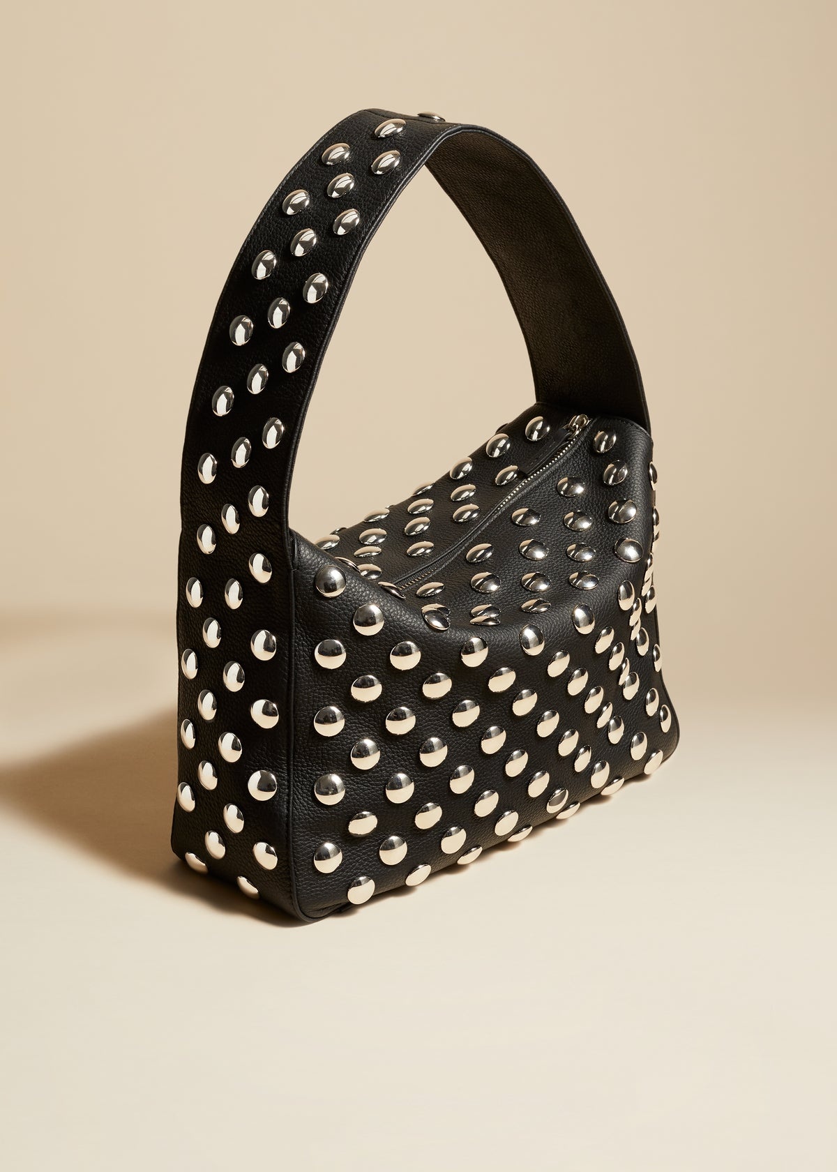 【KHAITE】'elena' studs in black Elena Bag in Black Leather with Studs – KHAITE