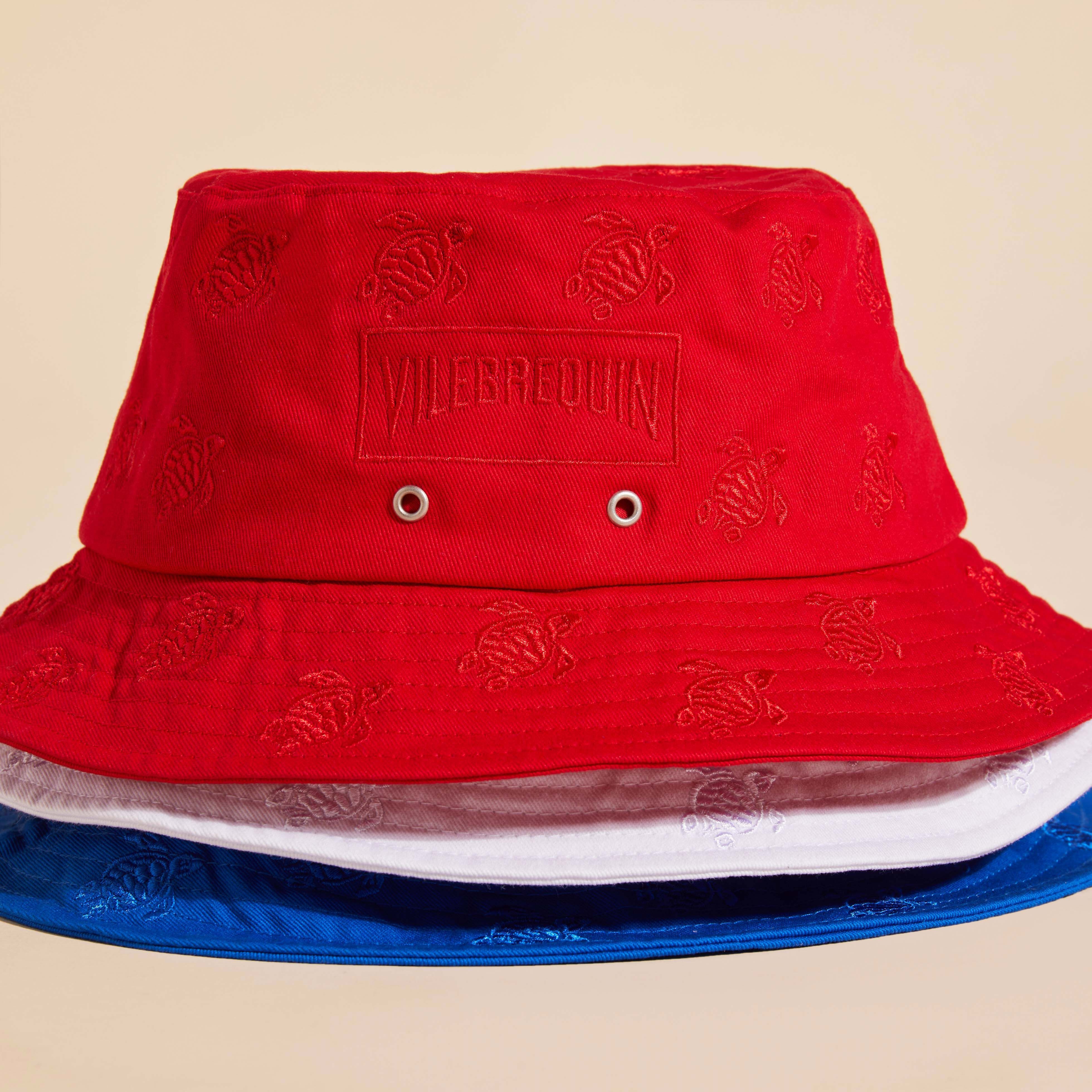 Embroidered Bucket Hat Turtles All Over - 4