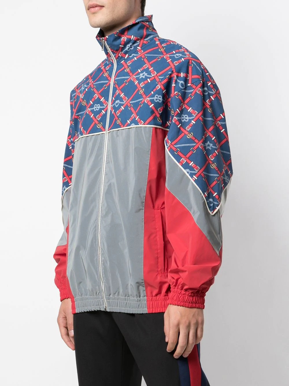 graphic print sports jacket - 3