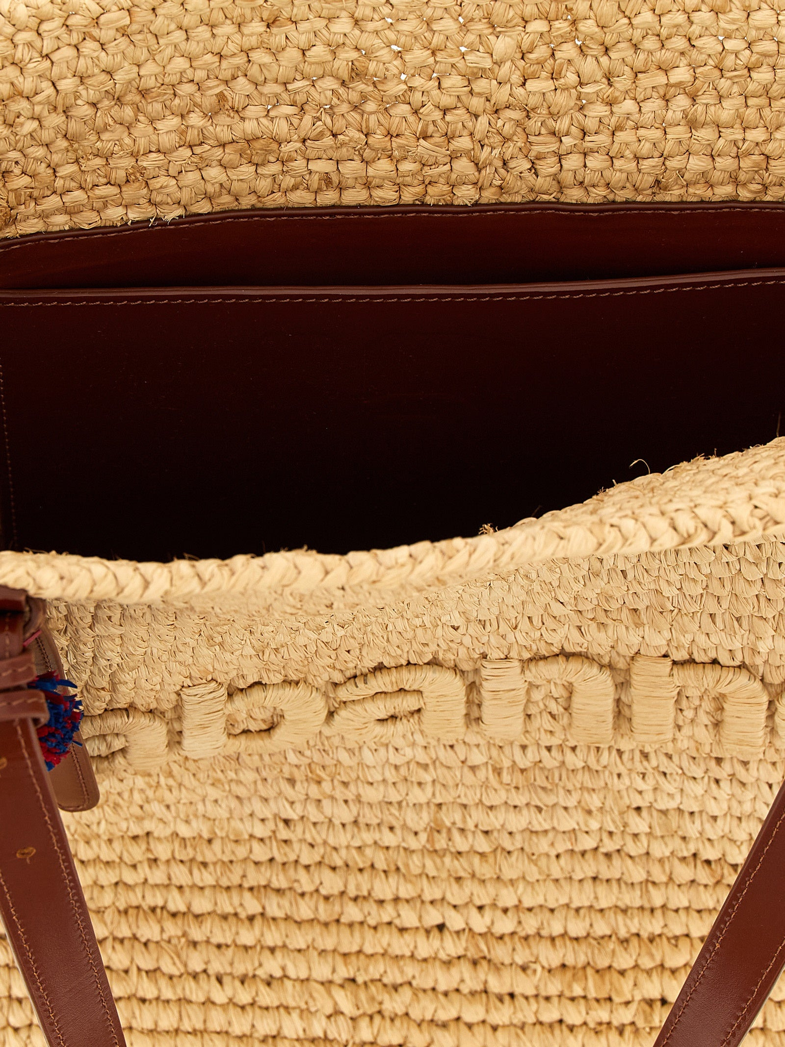 Natural Raffia Tote Bag Beige - 4