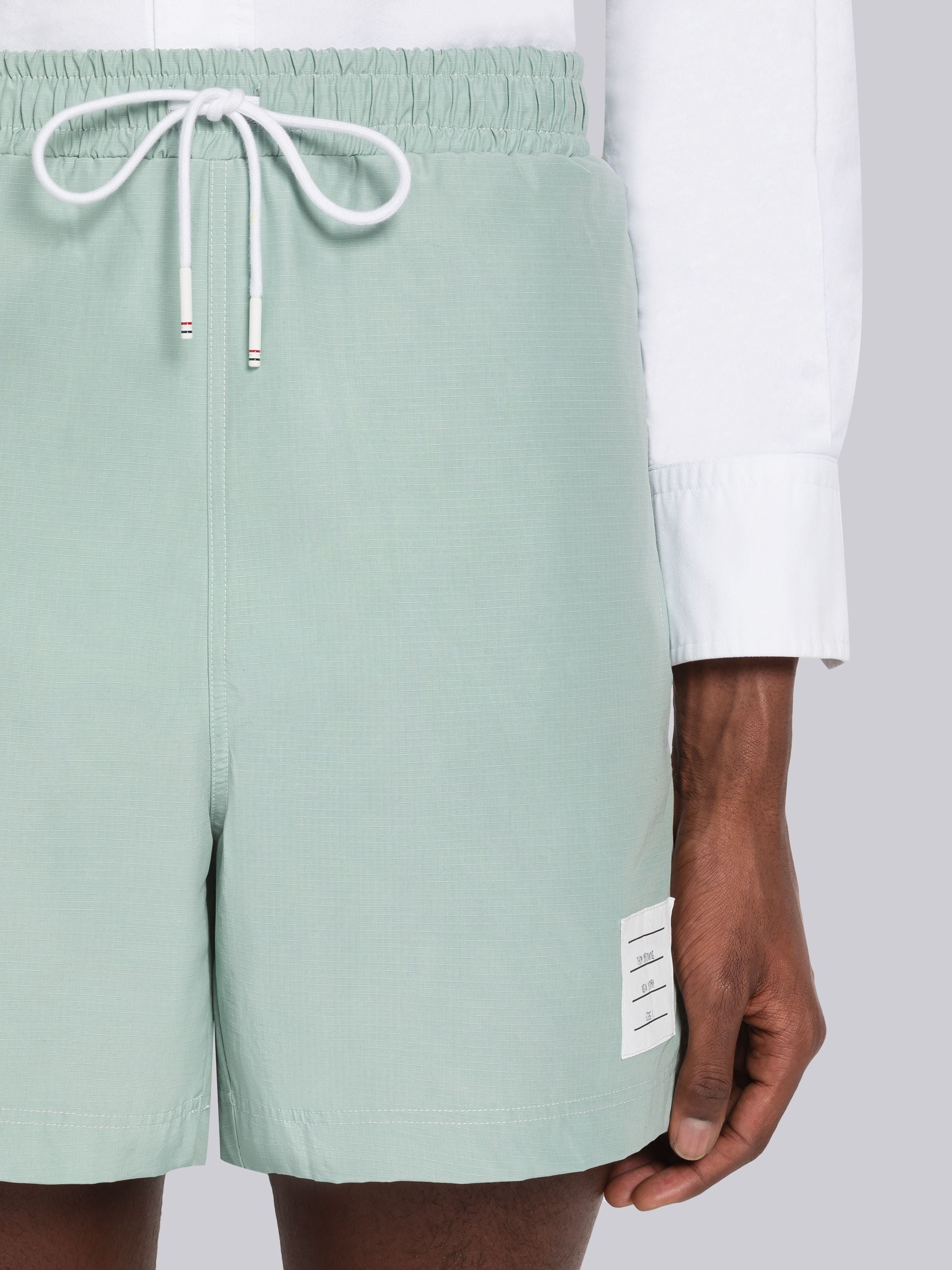 Ripstop Topstitch Track Shorts - 5