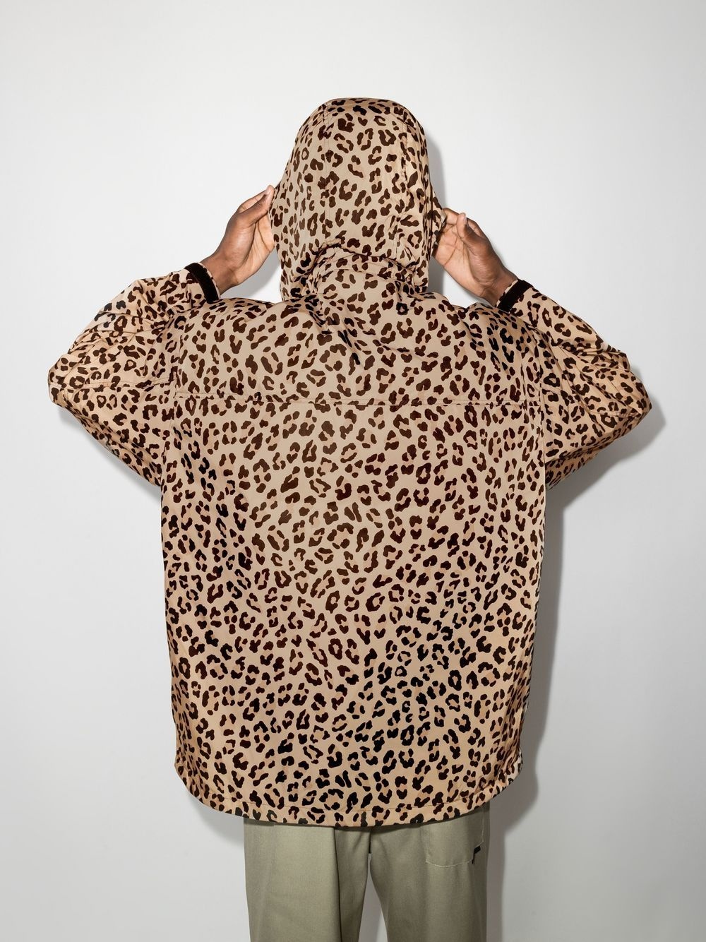 leopard print hooded jacket - 3