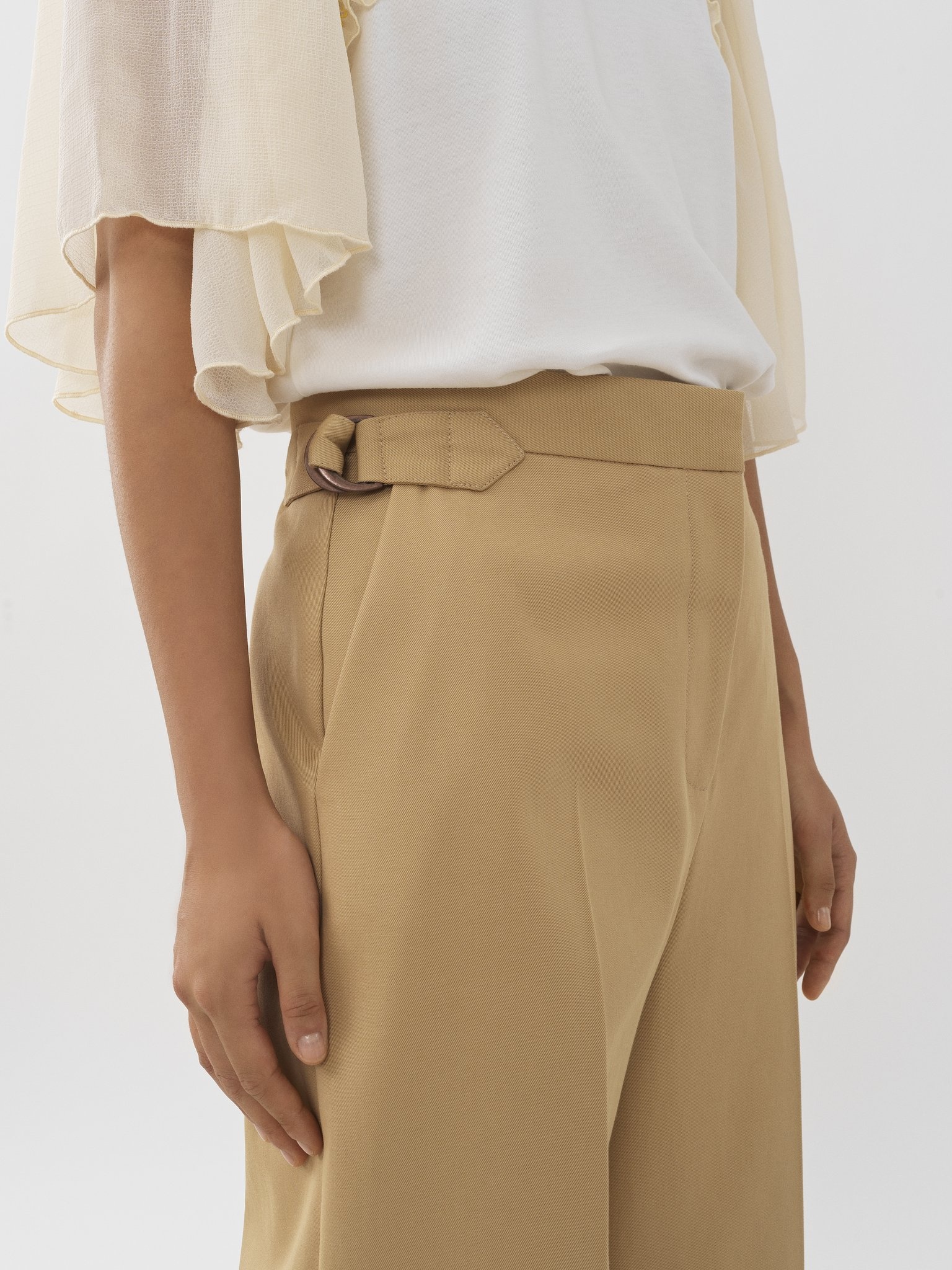 WIDE CUFFED PANTS - 5