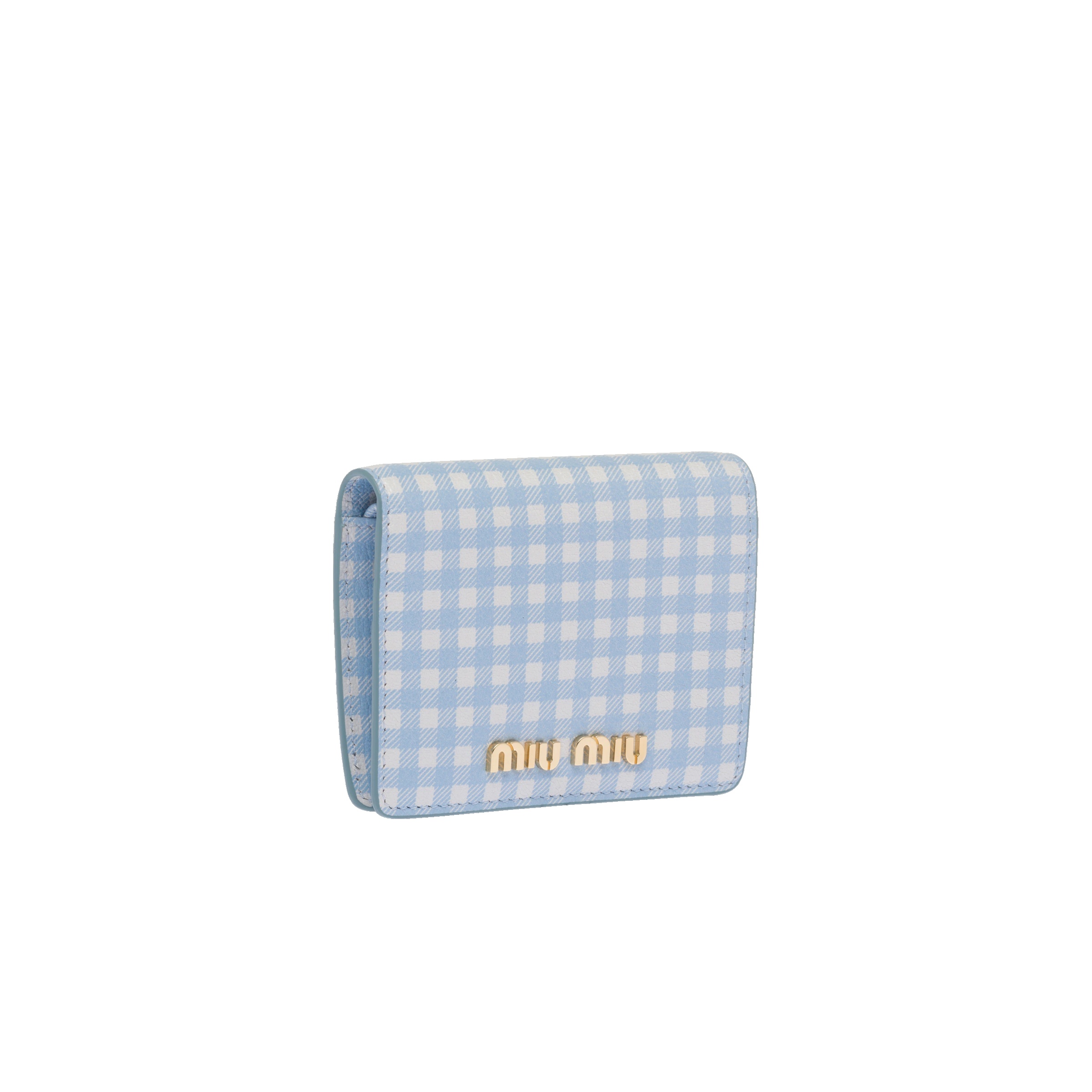 Small printed Madras leather wallet - 3
