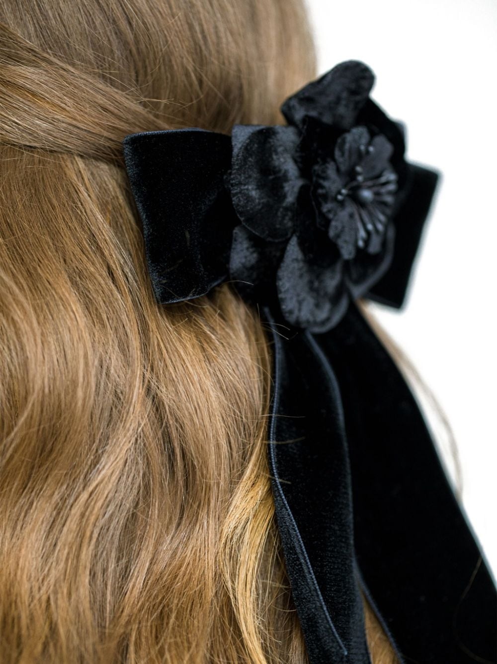 Poppy flower-detailing bow - 3