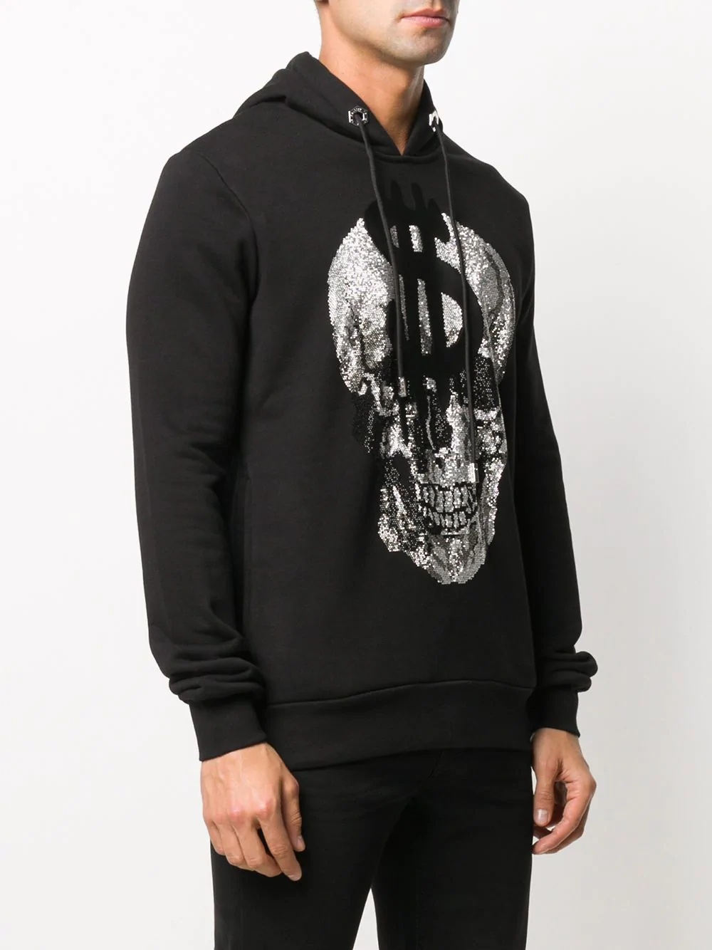 skull print hoodie - 3