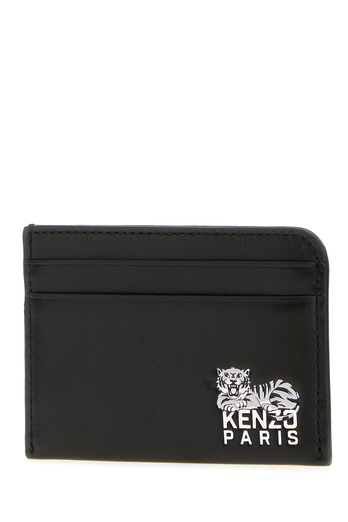 Black leather card holder - 2