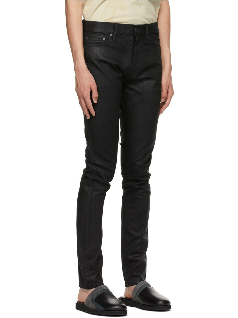 John Elliott Black Waxed 'The Cast 2' Jeans outlook