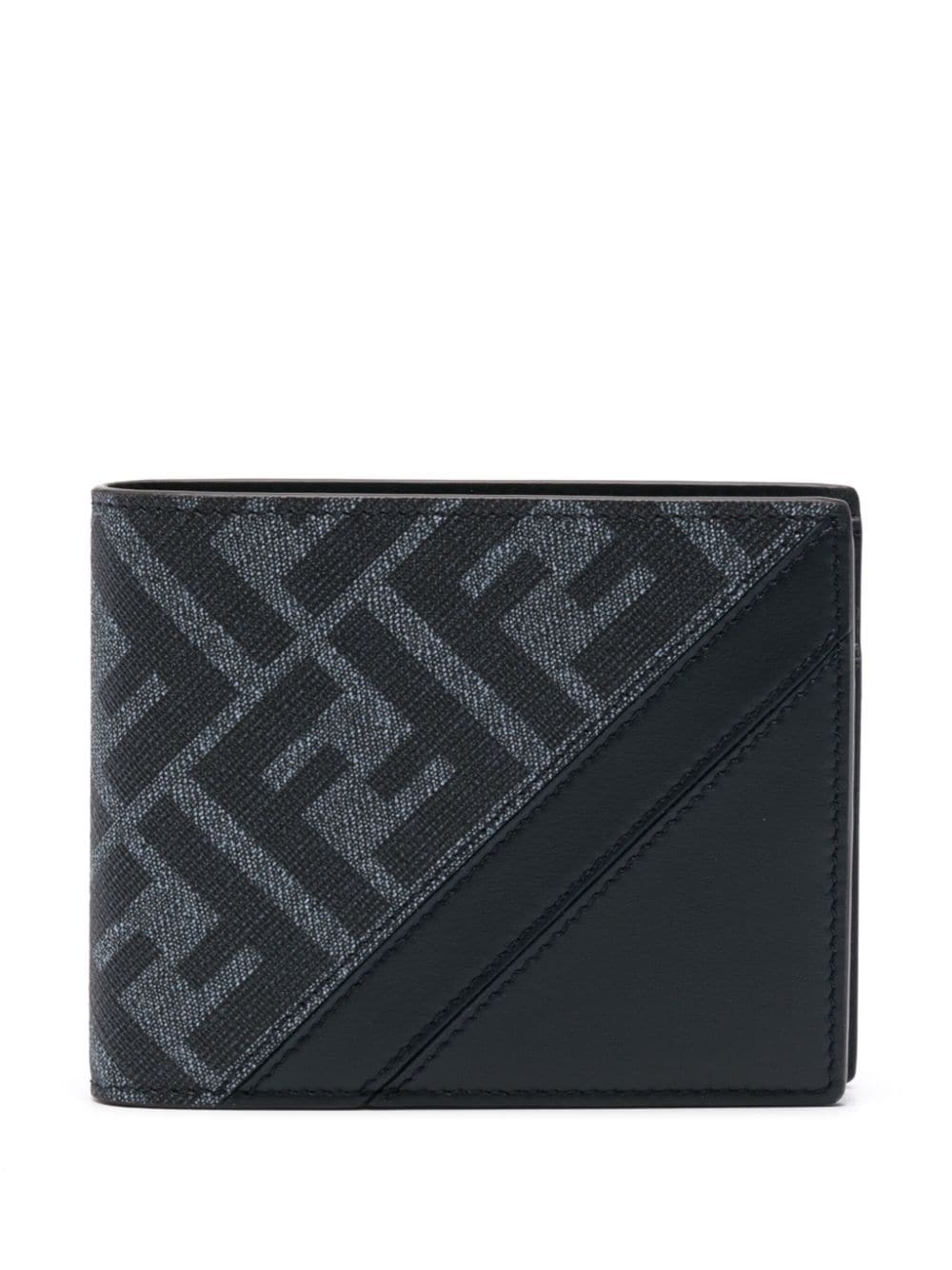 Diagonal leather wallet - 1