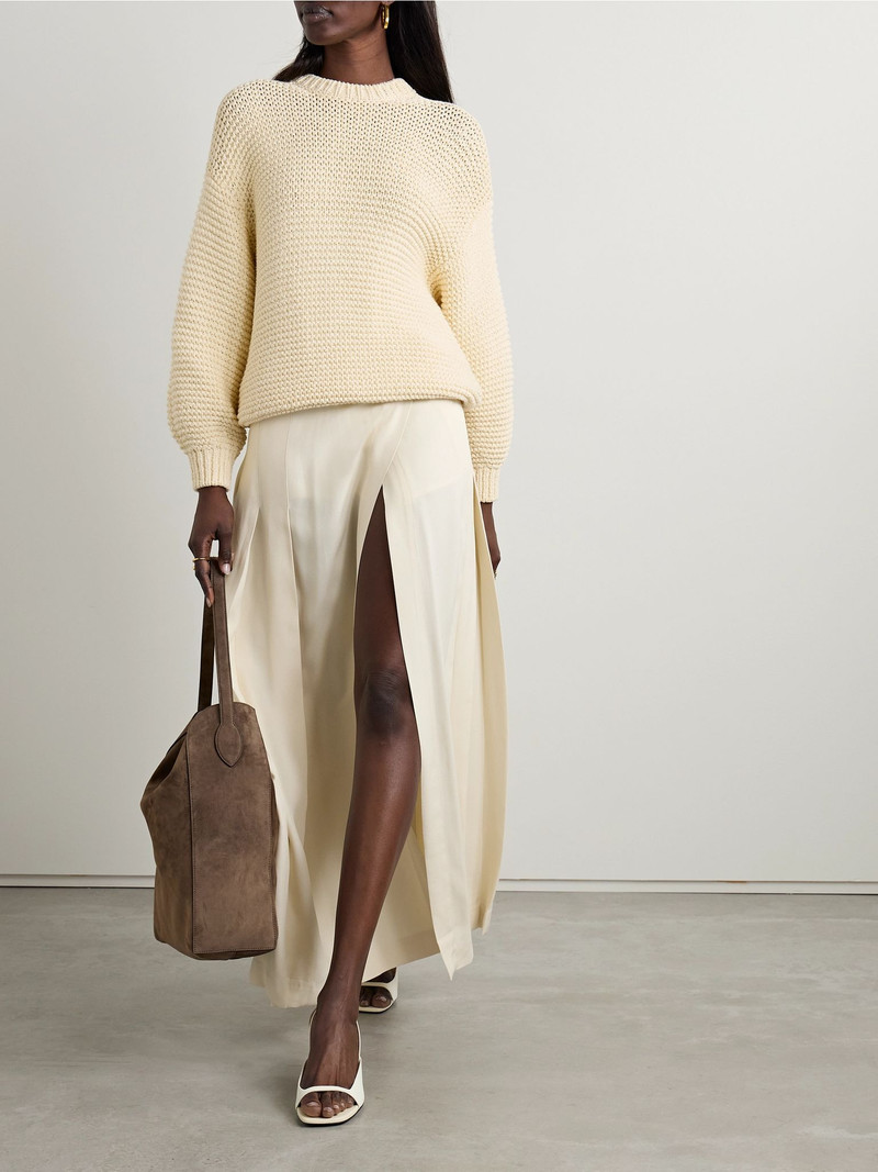 Loro Piana Cotton sweater White outlook