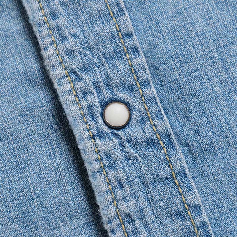 REMI RELIEF - 8.5oz DENIM WESTERN SHIRT - Sawtooth Flap Pockets - RN2048SDR 4