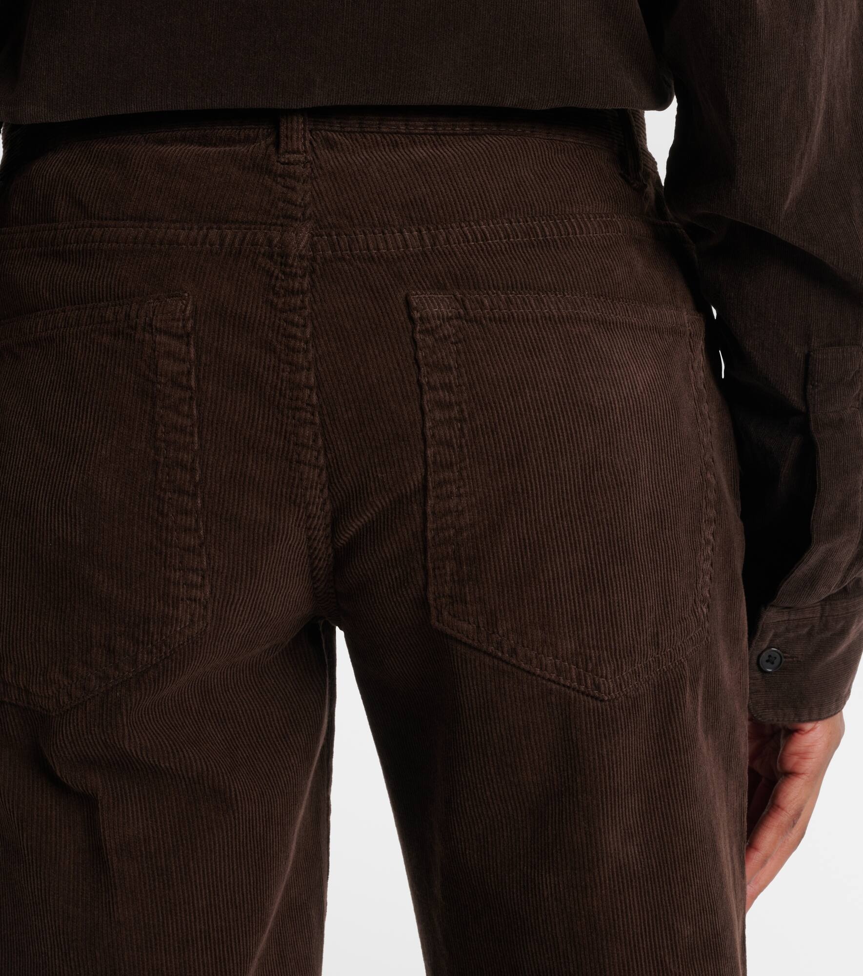 Carlyl cotton corduroy straight pants - 6
