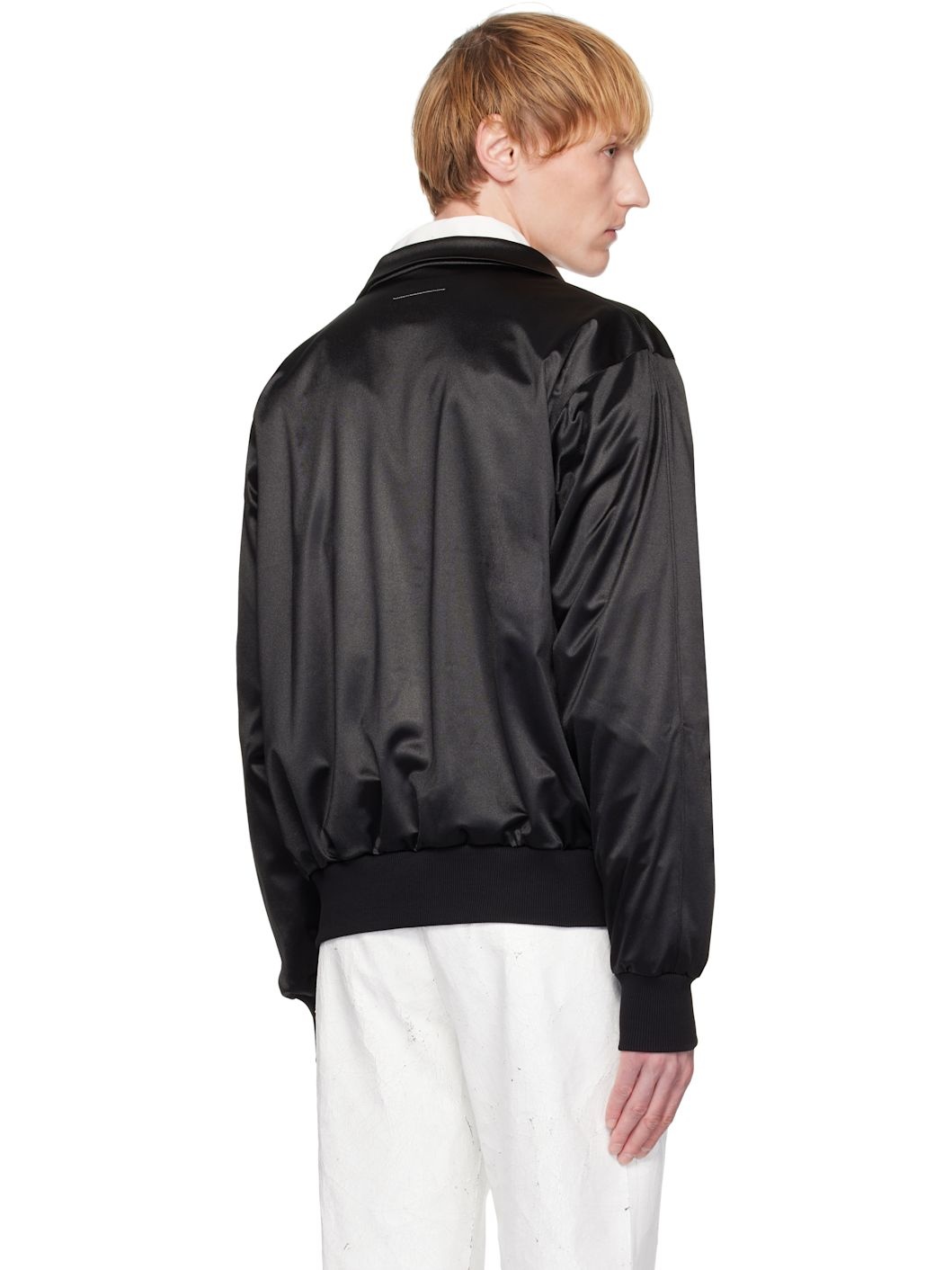 Black Embroidered Track Jacket - 3