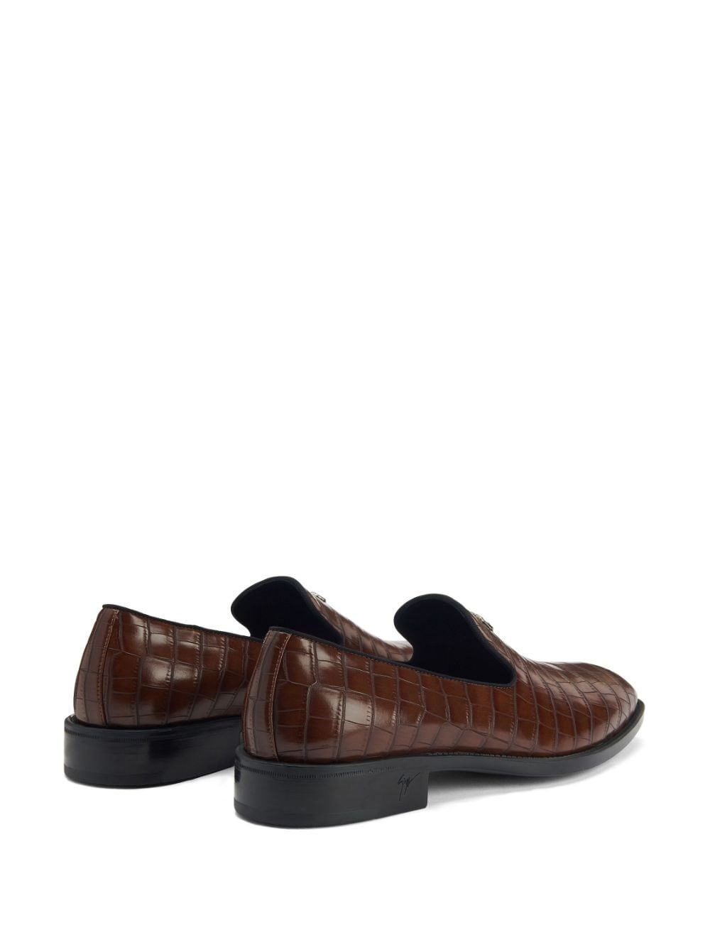 Imrham crocodile-effect loafers - 5