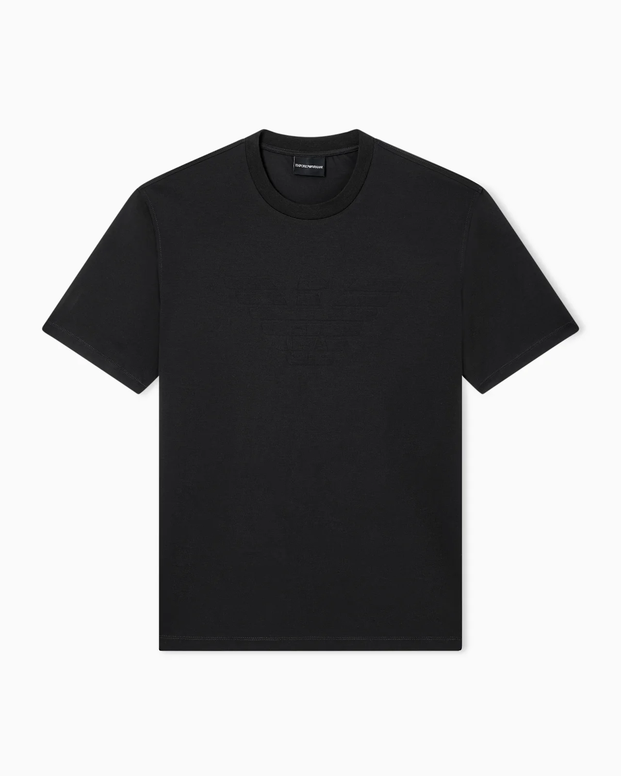 JERSEY T-SHIRT WITH MATCHING INTARSIA LOGO - 1