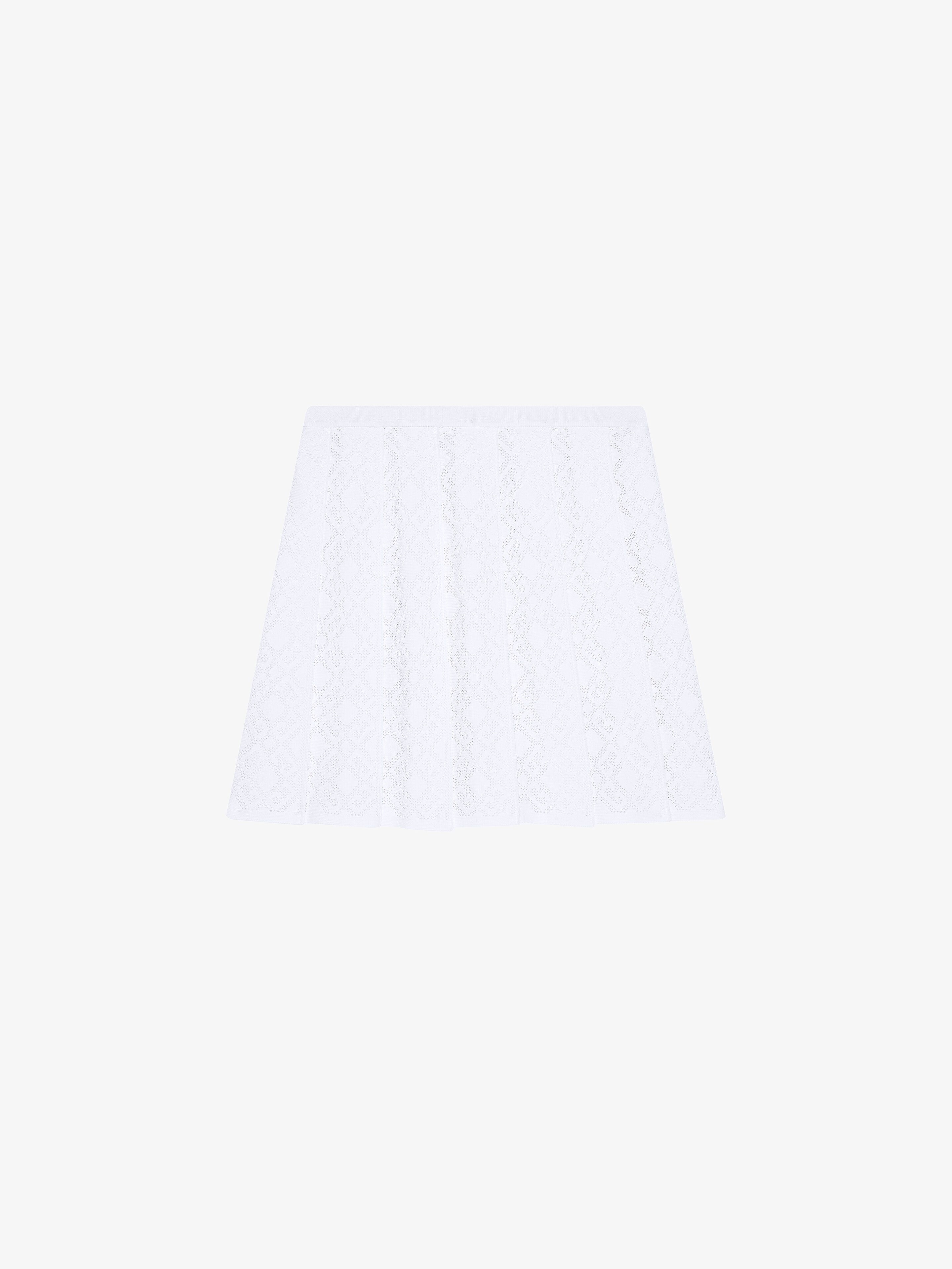 PLEATED SKIRT IN MONOGRAM 72 JACQUARD - 4