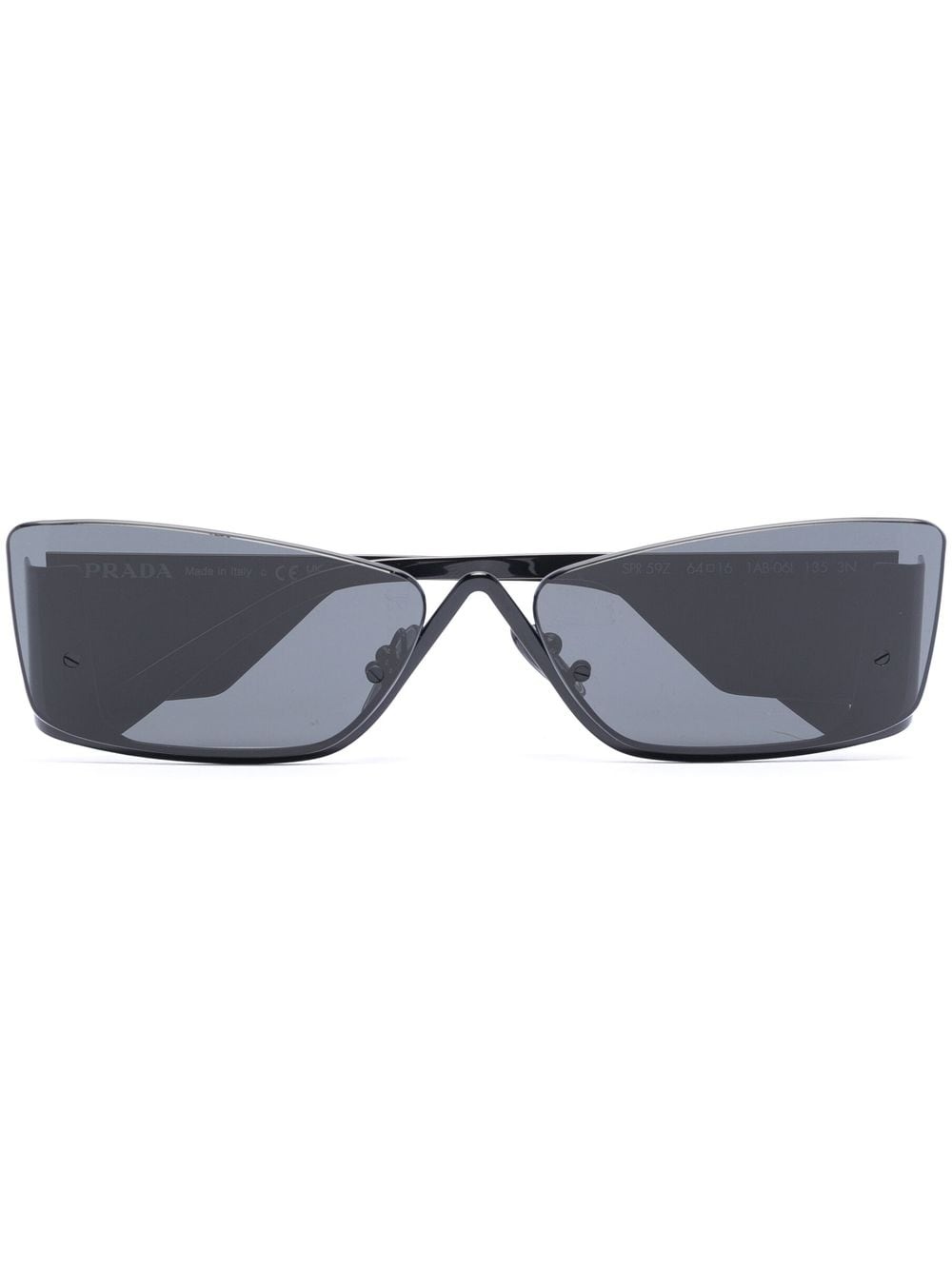 cat-eye logo-print sunglasses - 1