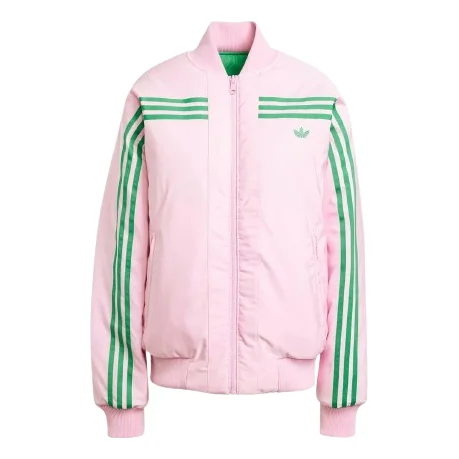 (WMNS) adidas 70s Reversible Bomber Jacket 'Green Pink' JN7656 - 1