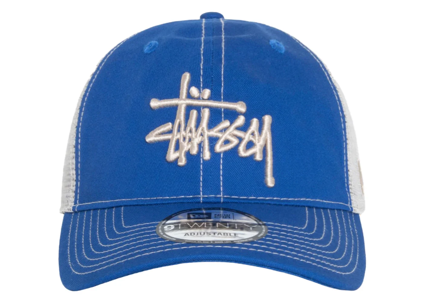 Stussy New Era 9Twenty Basic Trucker Bright Royal - 1