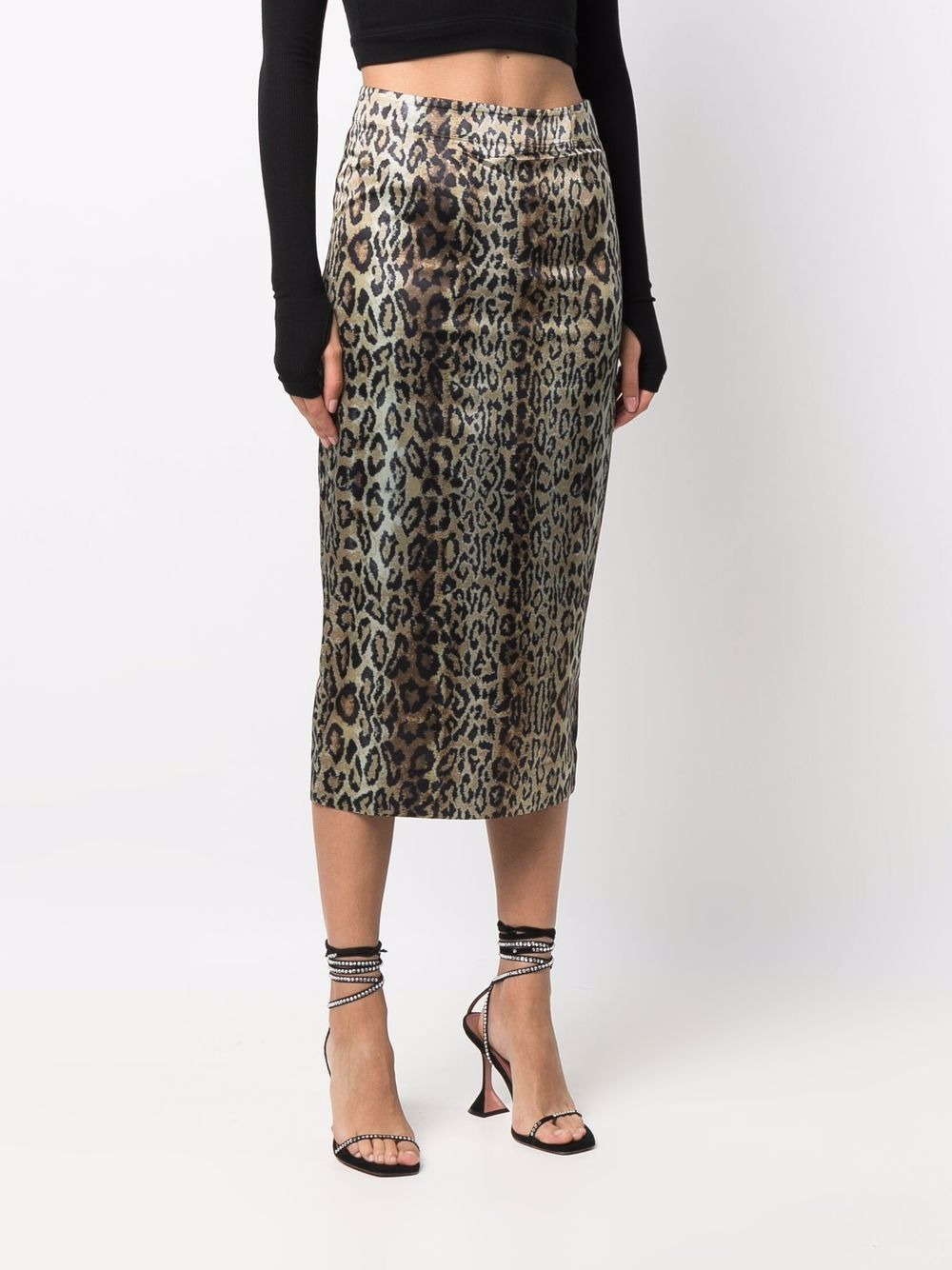 Tasha animal-print pencil skirt - 3