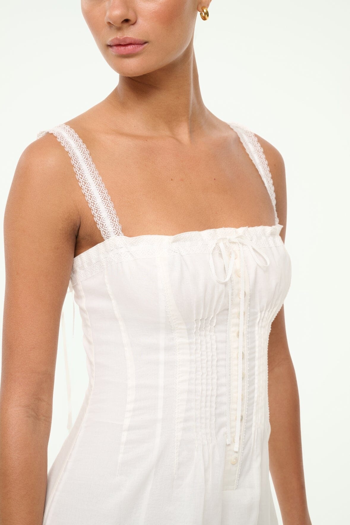 STAUD MATILDE DRESS WHITE - 3