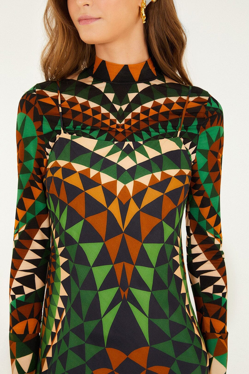 FARM RIO Multicolor Heart Deco Lenzing™ Ecovero™ Viscose Slip Maxi Dress outlook