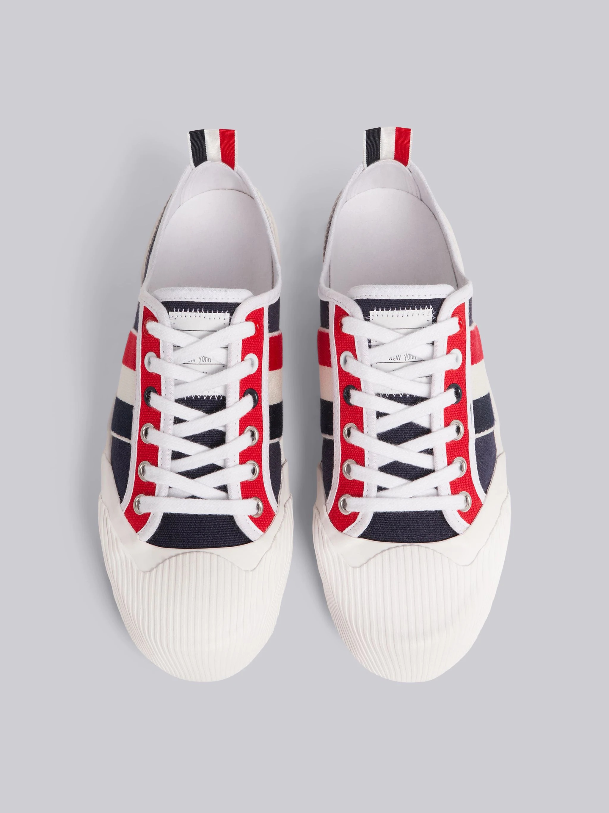 RWB-stripe low-top sneakers - 4