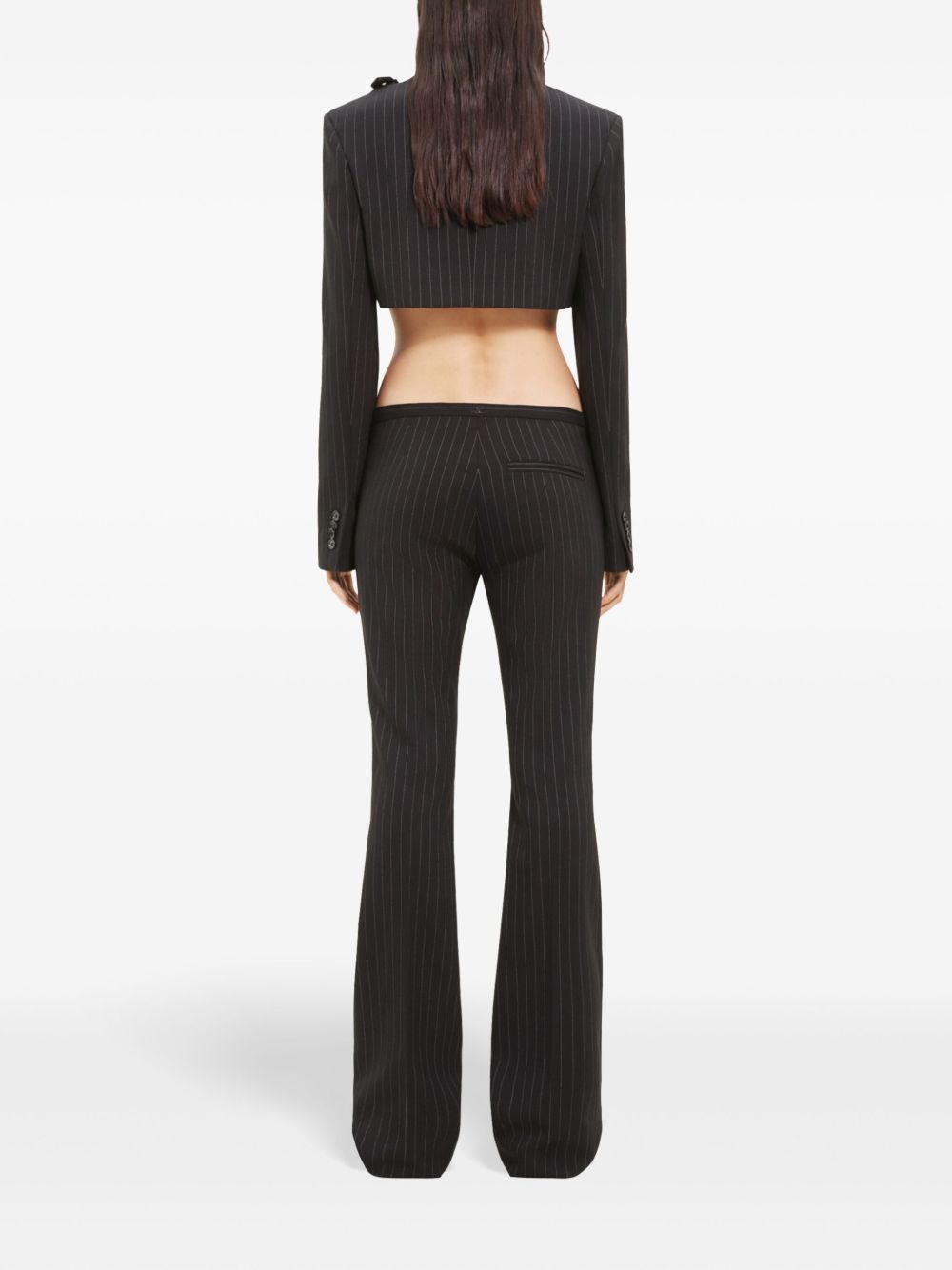 tailored pinstripe trousers - 4