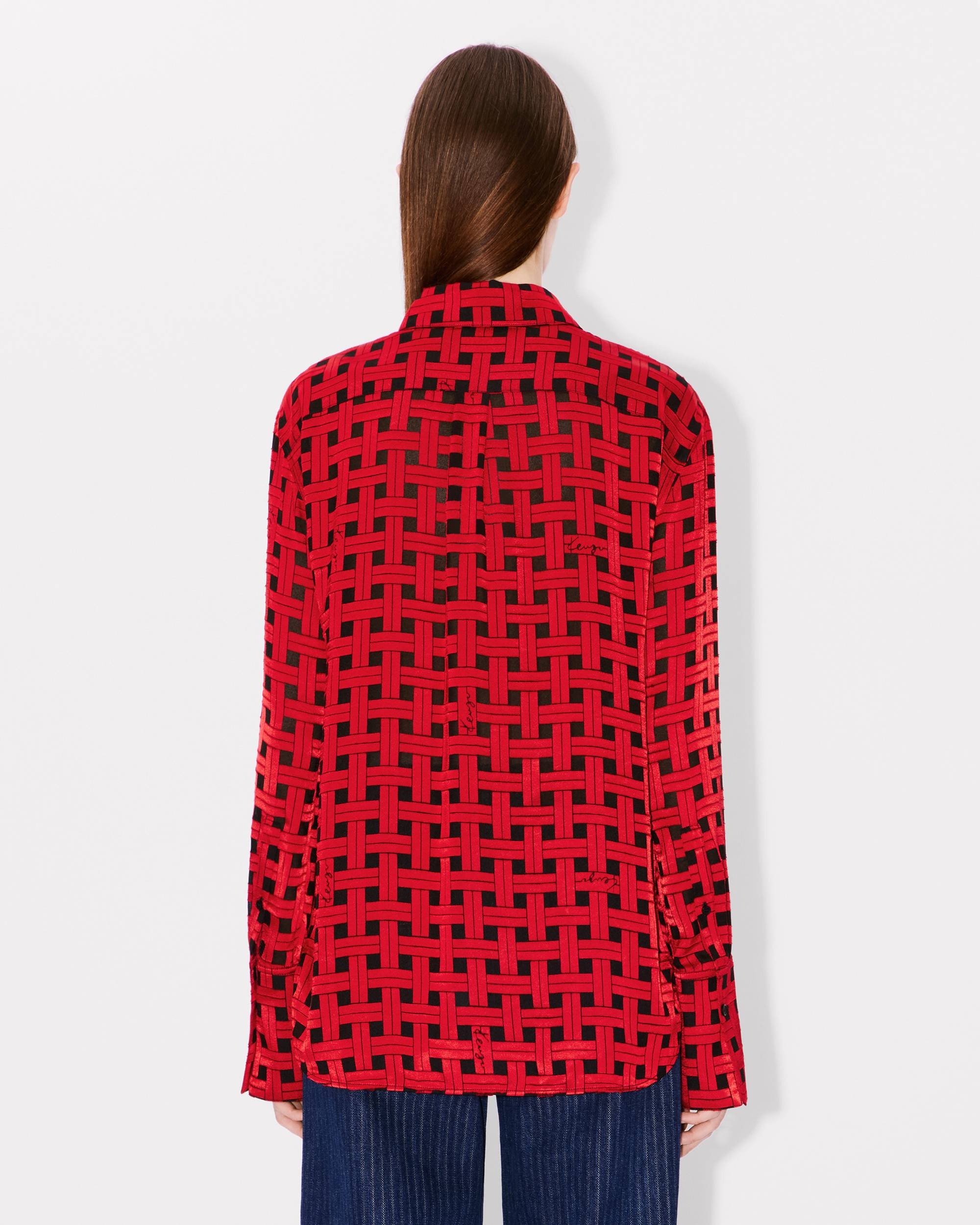 'KENZO Weave' oversized shirt - 4