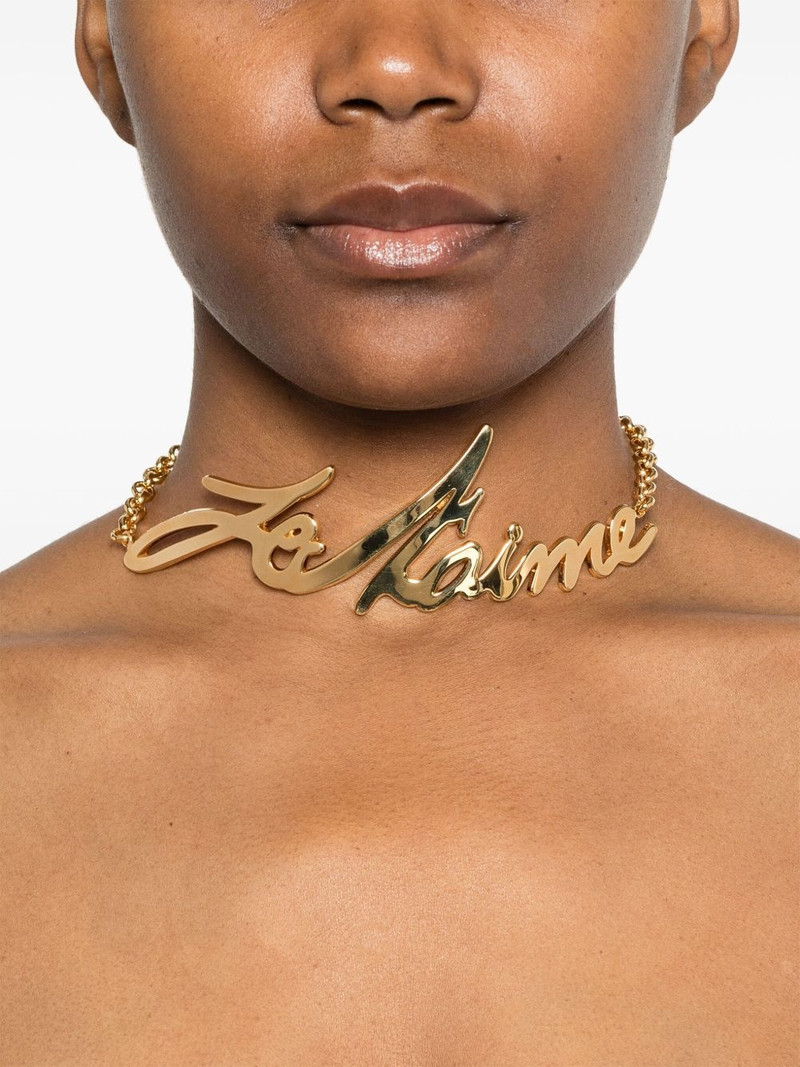 Balmain Je T'aime-plaque necklace outlook